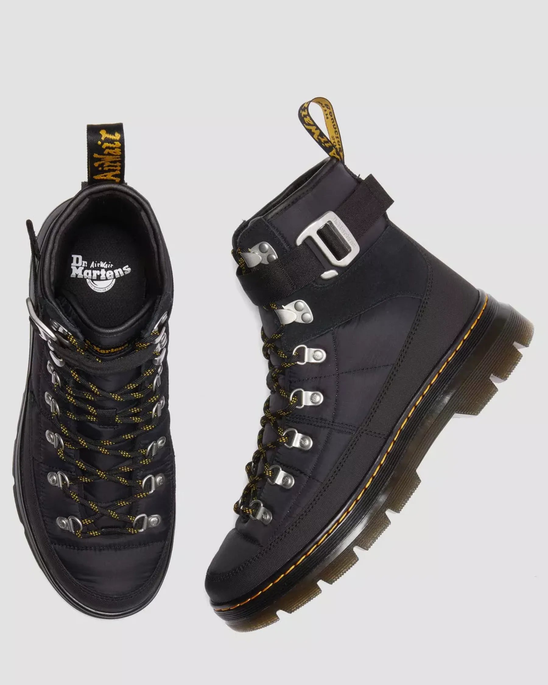 Sale|Casual Boots>Dr. Martens Combs Tech Quilted Casual Boots BLACK