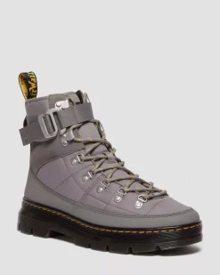 Sale|Casual Boots>Dr. Martens Combs Tech Quilted Casual Boots NICKEL GREY