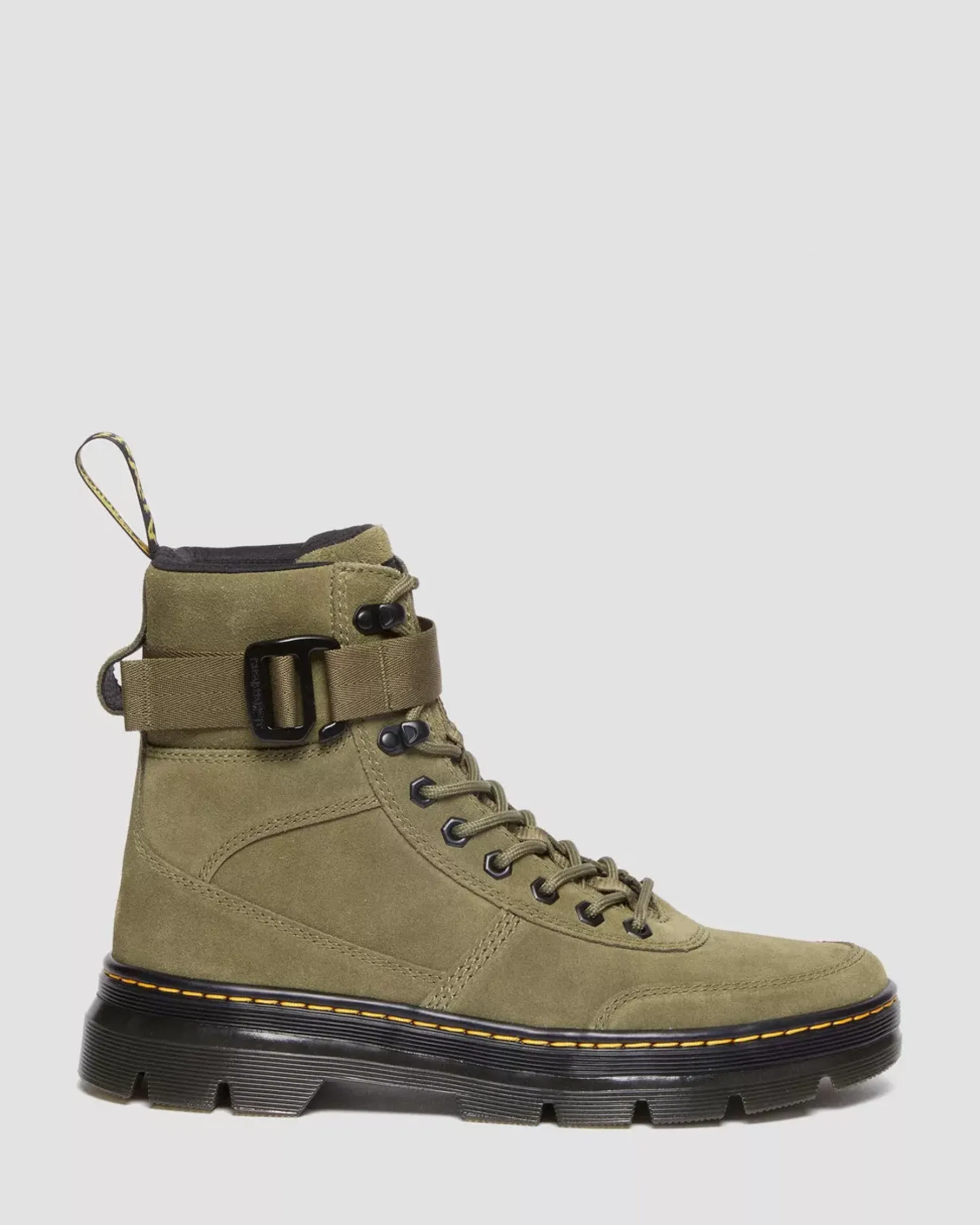 Sale|Casual Boots>Dr. Martens Combs Tech Suede Casual Boots DMS OLIVE — E.H.Suede