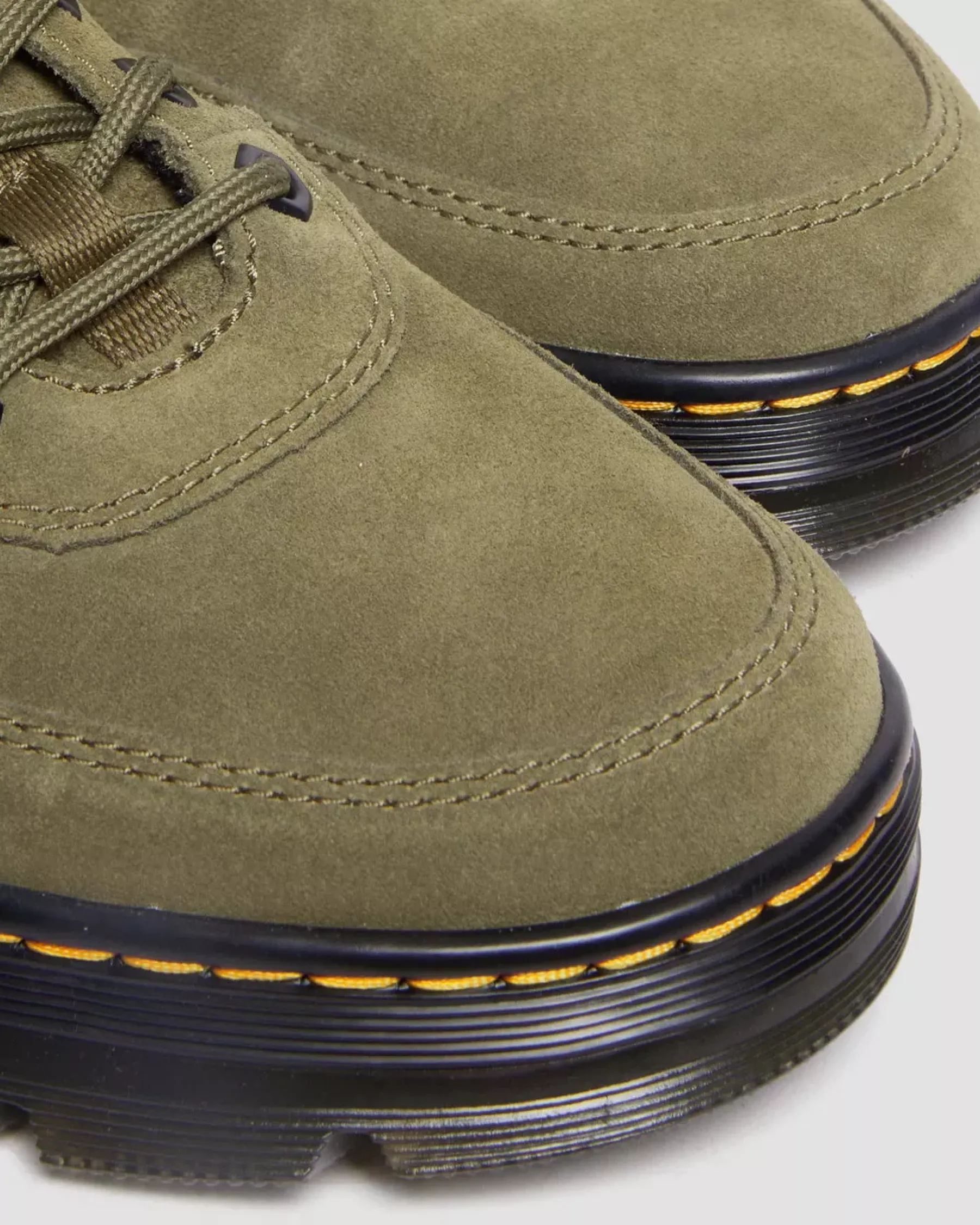 Sale|Casual Boots>Dr. Martens Combs Tech Suede Casual Boots DMS OLIVE — E.H.Suede