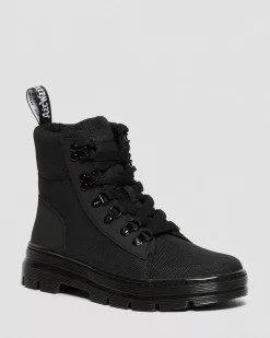 Casual Boots|Ankle Boots>Dr. Martens Combs Women's Poly Casual Boots Black — Ajax+Extra Tough Poly
