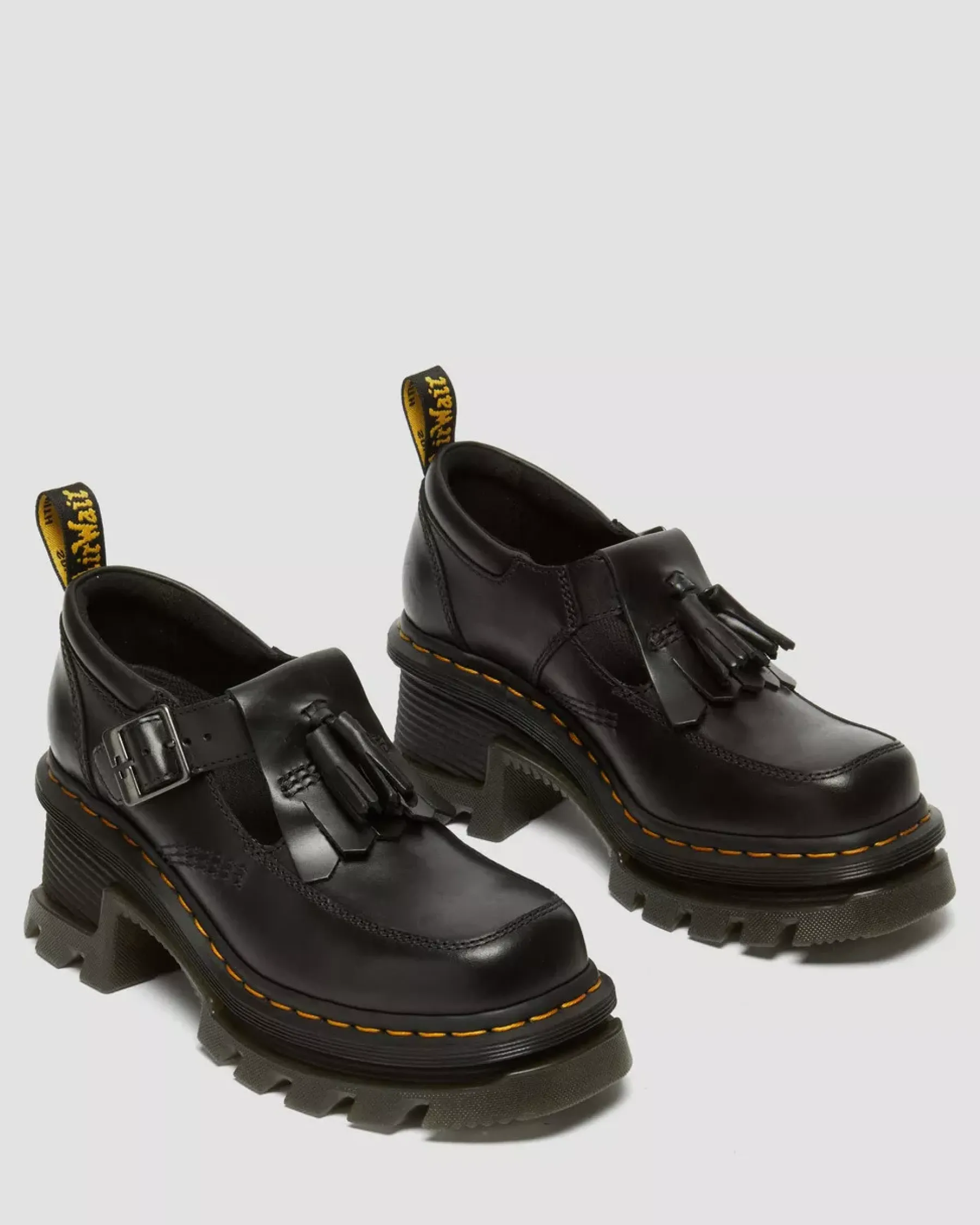 Mary Janes|Heeled Boots>Dr. Martens Corran Atlas Leather Mary Jane Heeled Shoes Black — Atlas