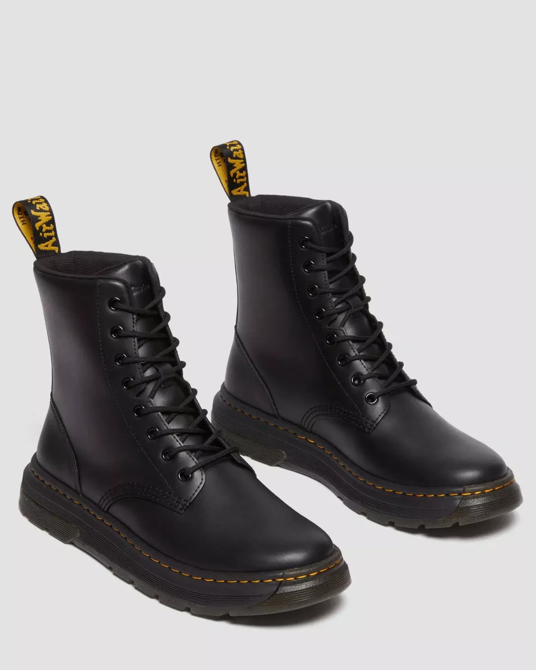 Casual Boots|Ankle Boots>Dr. Martens Crewson Classic Leather Everyday Boots BLACK