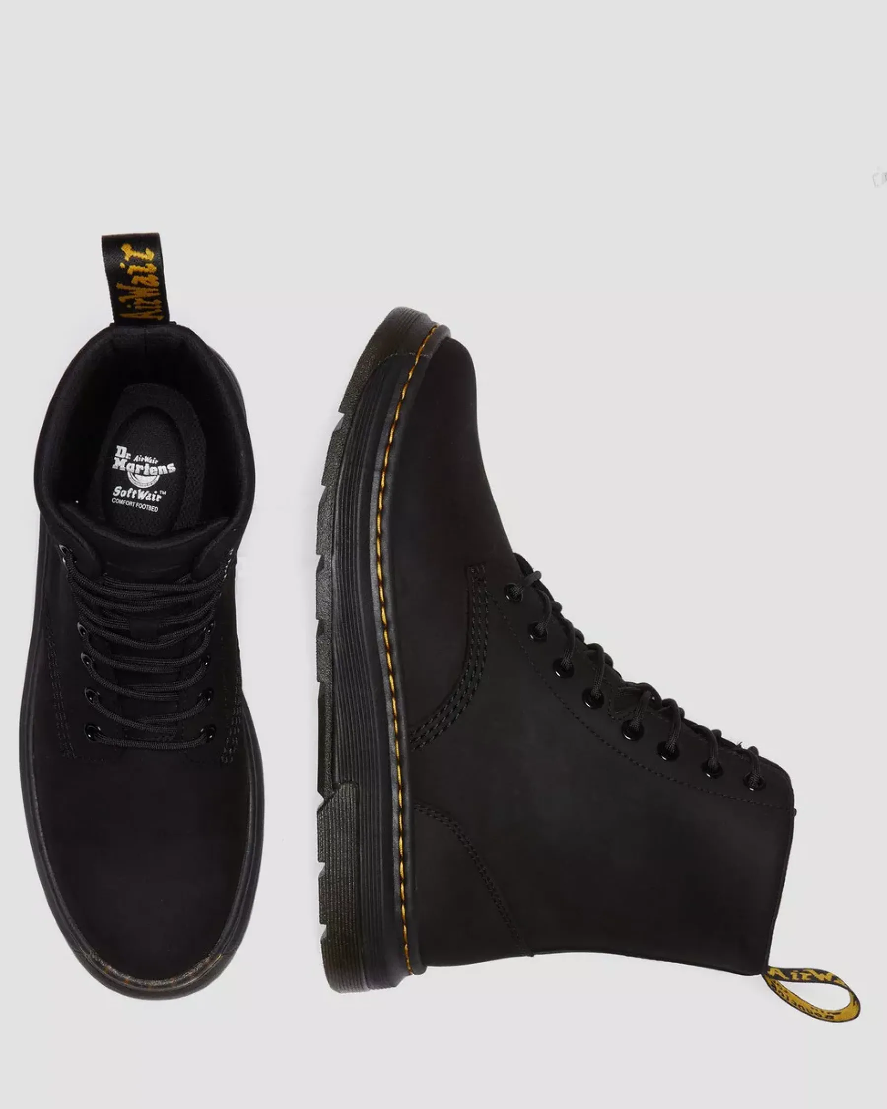 Casual Boots|Ankle Boots>Dr. Martens Crewson Nubuck Leather Everyday Boots Buffbuck