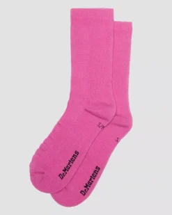 Socks|Accessories>Dr. Martens Double Doc Cotton Blend Socks THRIFT PINK — Cotton Blend