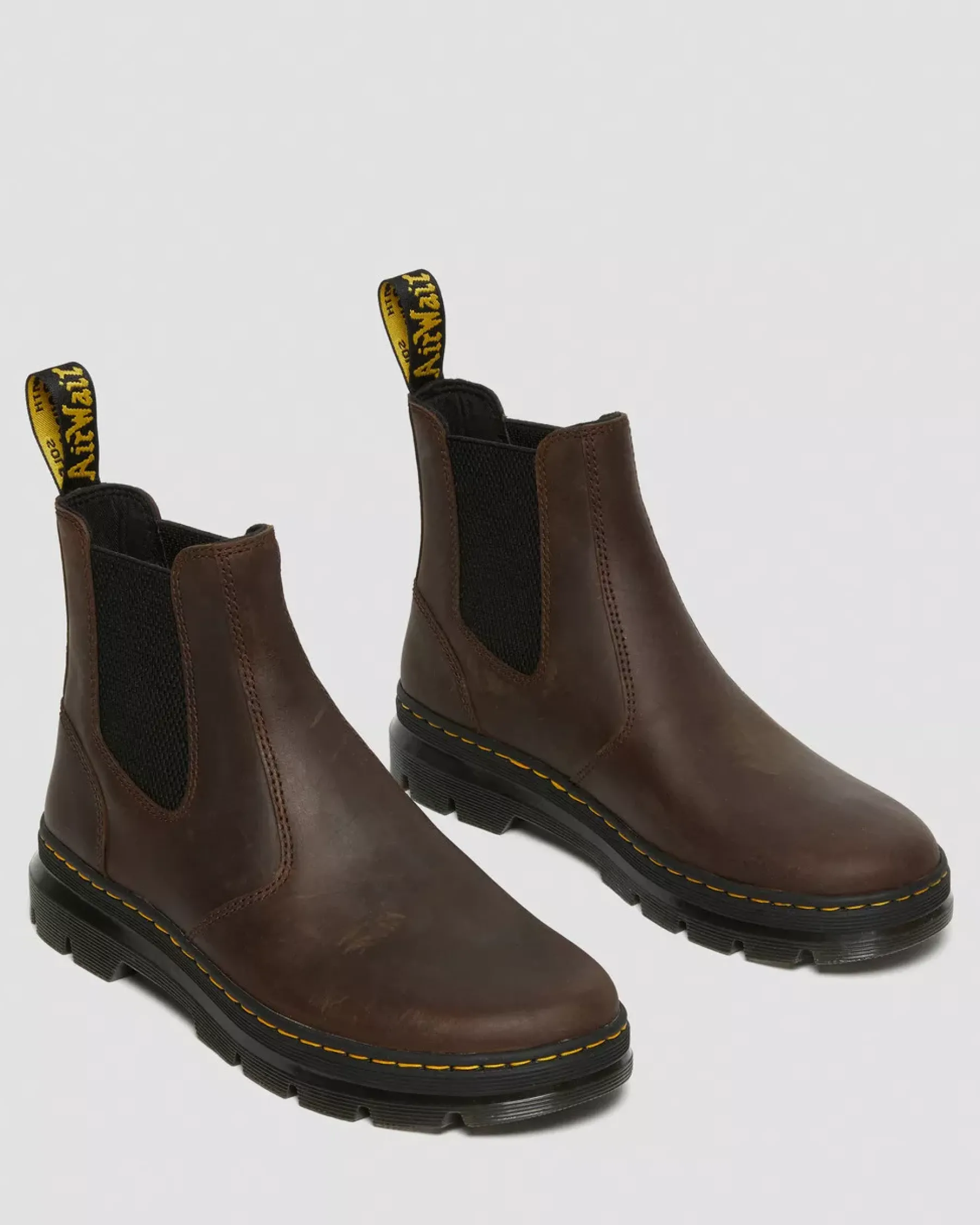 Chelsea Boots|Casual Boots>Dr. Martens Embury Crazy Horse Leather Casual Boots Brown — Crazy Horse