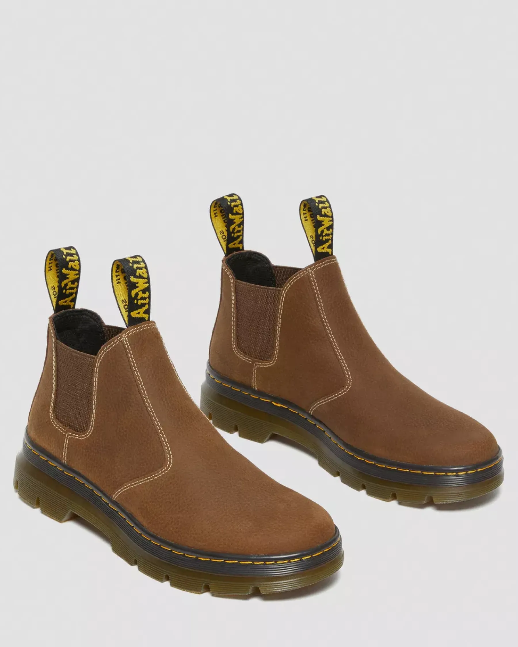 Chelsea Boots|Ankle Boots>Dr. Martens Hardie II Leather Chelsea Work Boots Cream — Pit Quarter