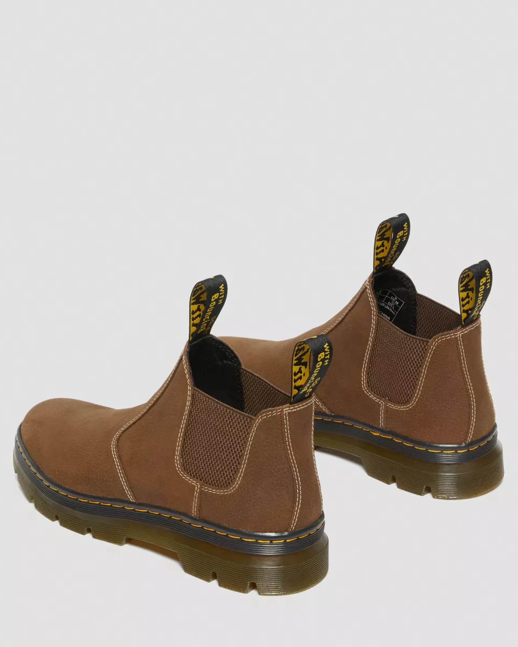 Chelsea Boots|Ankle Boots>Dr. Martens Hardie II Leather Chelsea Work Boots Cream — Pit Quarter