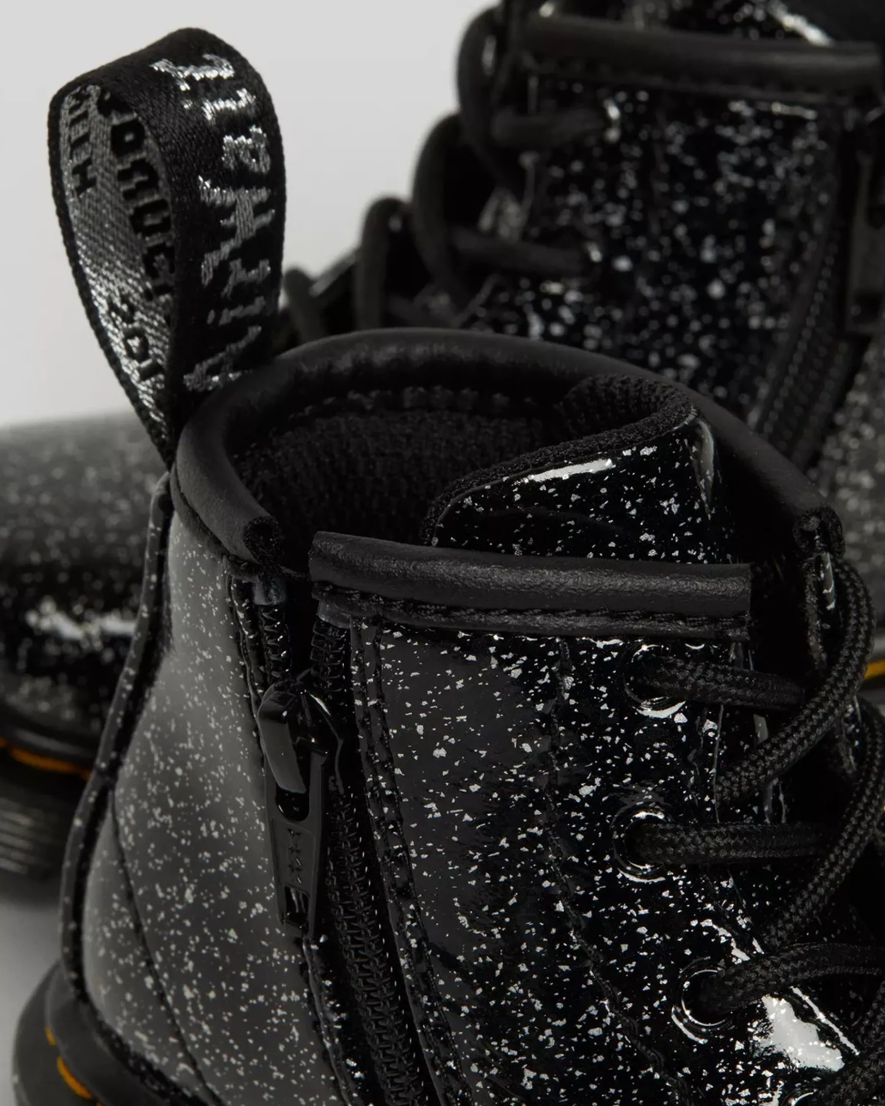 Glitter & Patent Boots|Infant / 0-1 Years>Dr. Martens Infant 1460 Glitter Ankle Boots Black — Cosmic Glitter