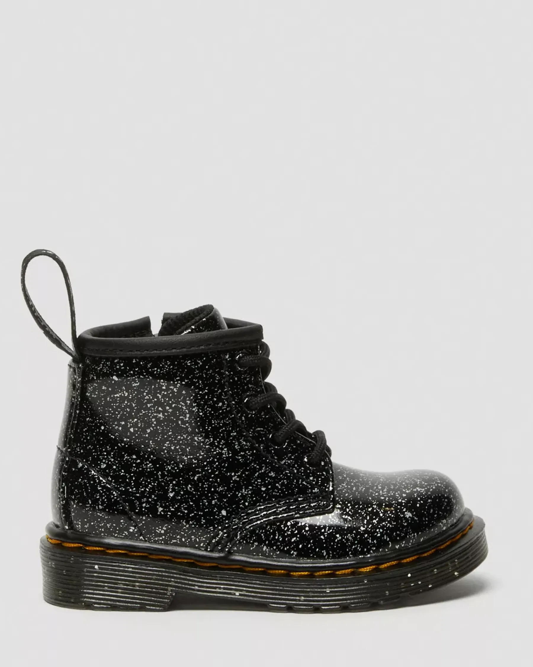 Glitter & Patent Boots|Infant / 0-1 Years>Dr. Martens Infant 1460 Glitter Ankle Boots Black — Cosmic Glitter