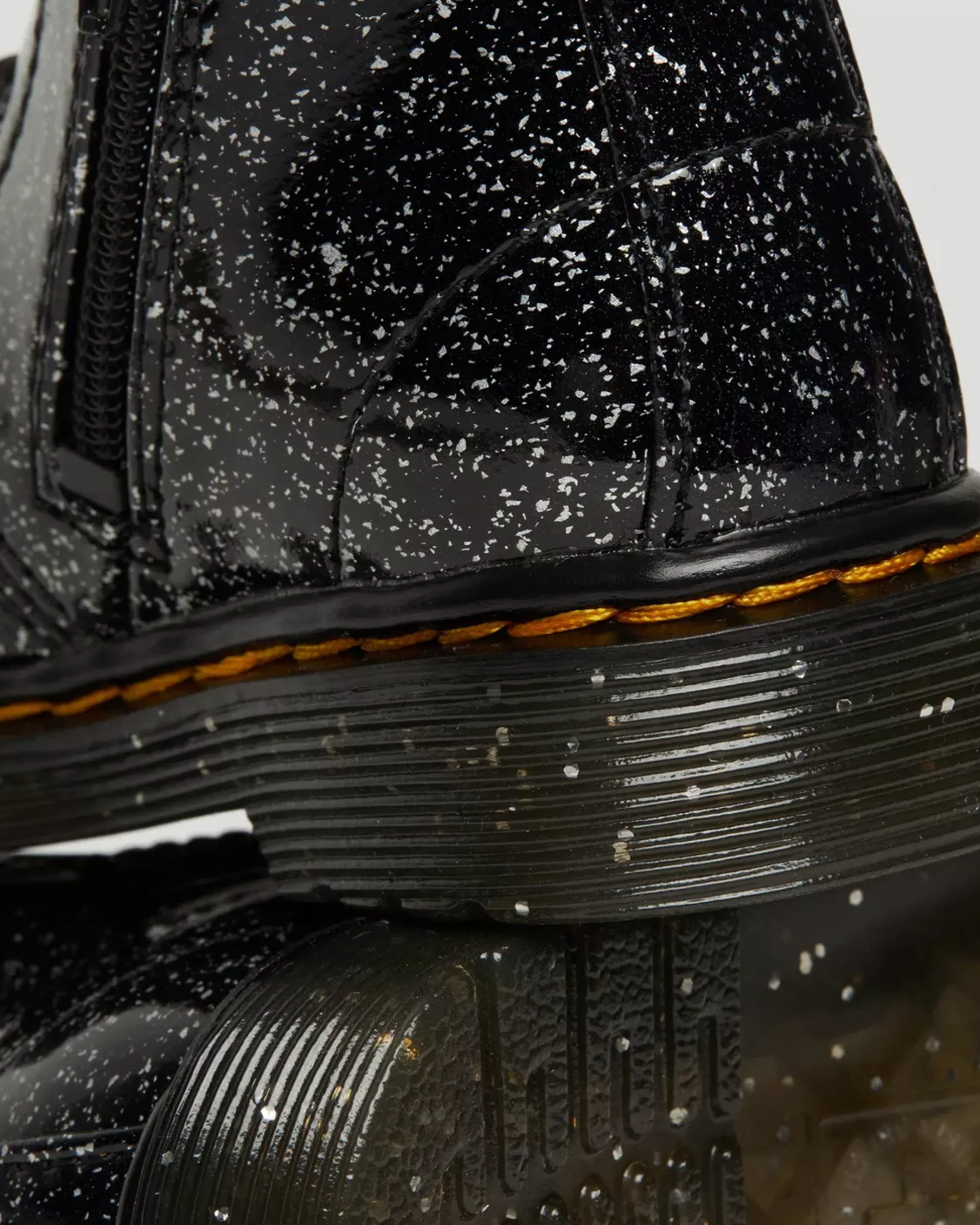 Glitter & Patent Boots|Infant / 0-1 Years>Dr. Martens Infant 1460 Glitter Ankle Boots Black — Cosmic Glitter