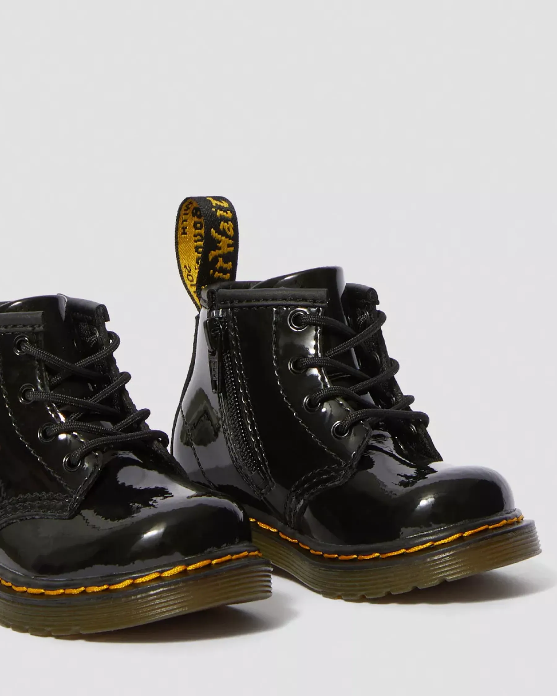 Glitter & Patent Boots|Infant / 0-1 Years>Dr. Martens Infant 1460 Patent Leather Lace Up Boots Black — Patent Leather