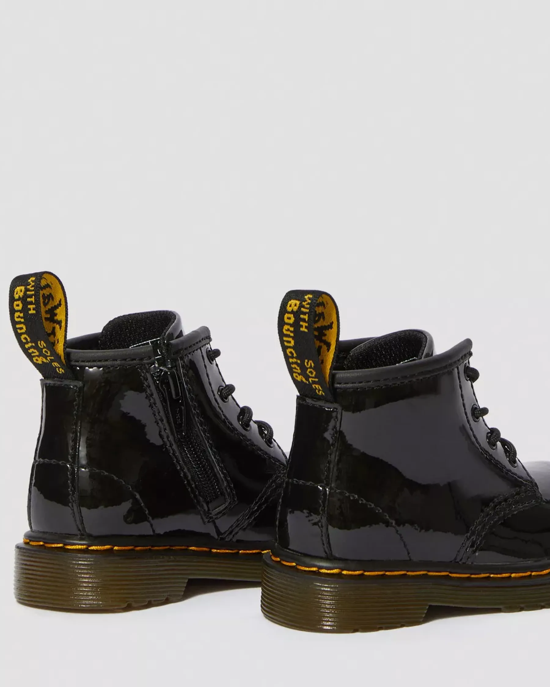 Glitter & Patent Boots|Infant / 0-1 Years>Dr. Martens Infant 1460 Patent Leather Lace Up Boots Black — Patent Leather