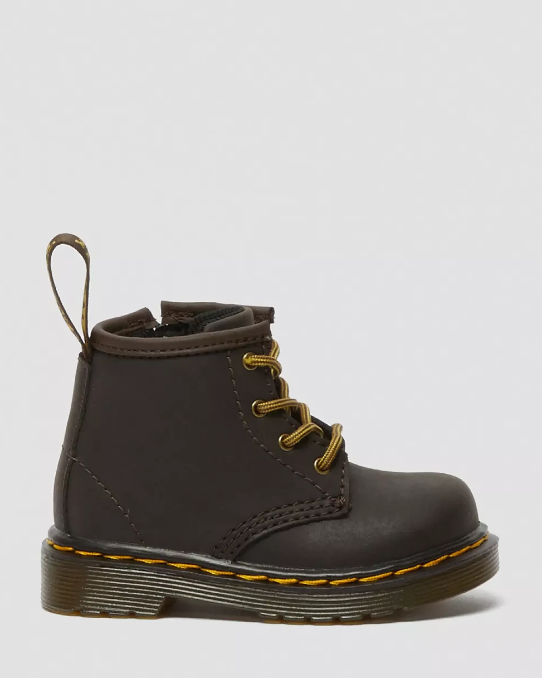 Infant / 0-1 Years|Boots>Dr. Martens Infant 1460 Wildhorse Leather Lace Up Boots Dark Brown — Wildhorse Lamper