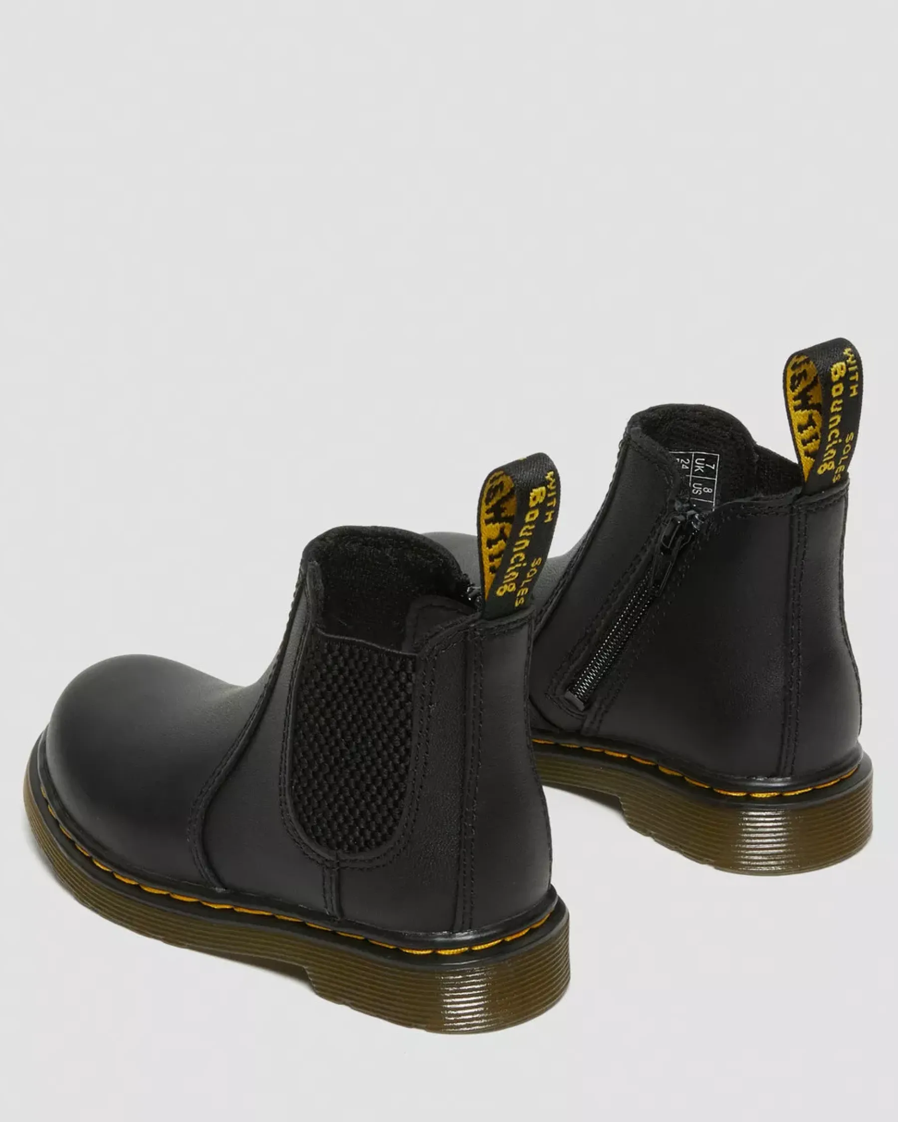 Infant / 0-1 Years|Toddler / 2-4 Years>Dr. Martens Infant/Toddler 2976 Softy T Leather Chelsea Boots Black — Softy T