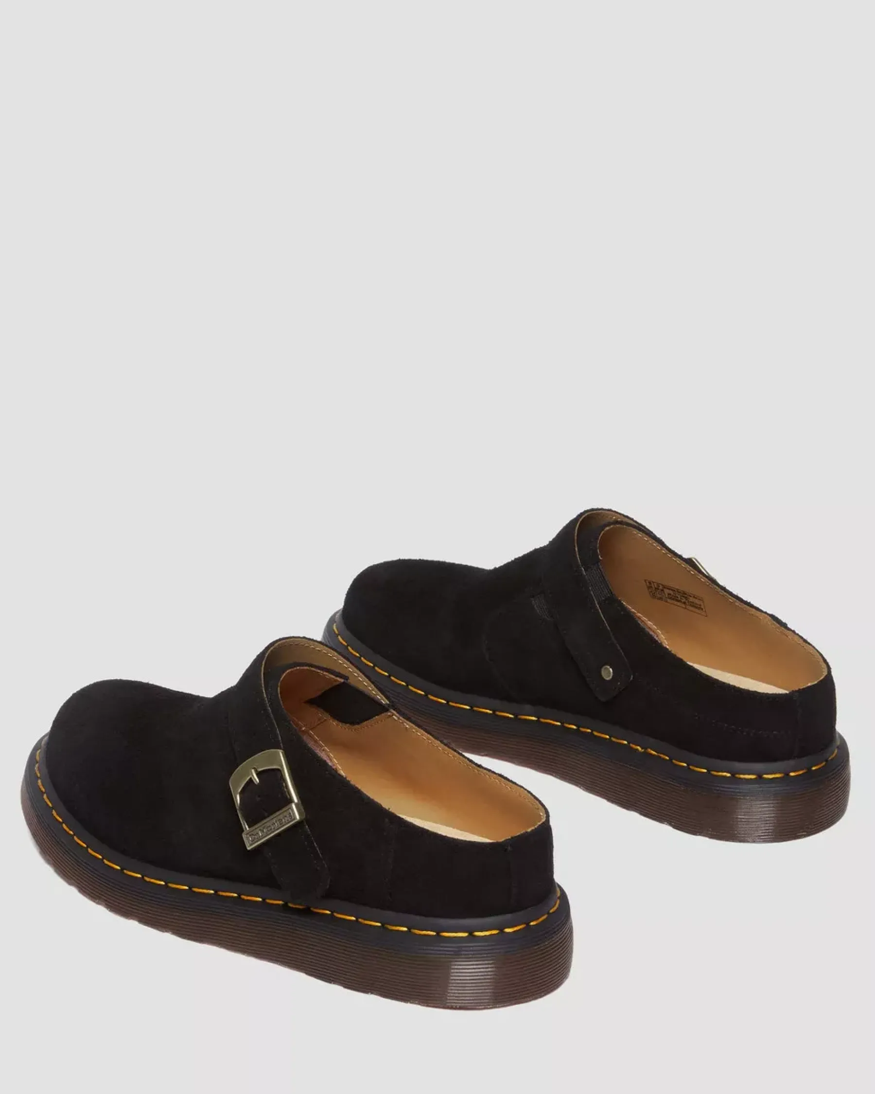Mules & Slides|Sandals>Dr. Martens Isham Desert Oasis Suede Mules Black — Desert Oasis Suede