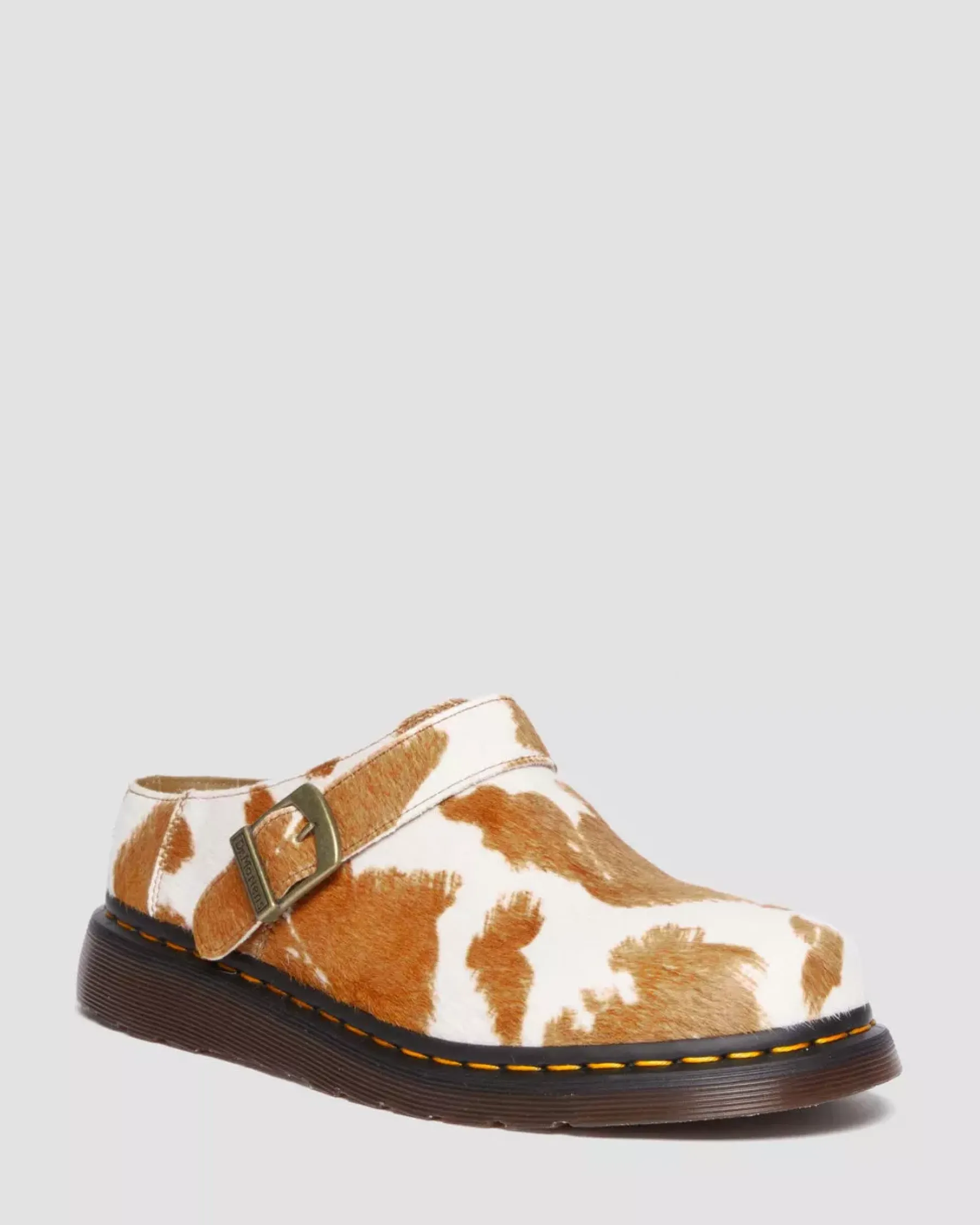 Originals|Mules & Slides>Dr. Martens Isham Hair-On Cow Print Slingback Mules JERSEY COW PRINT — Hair On