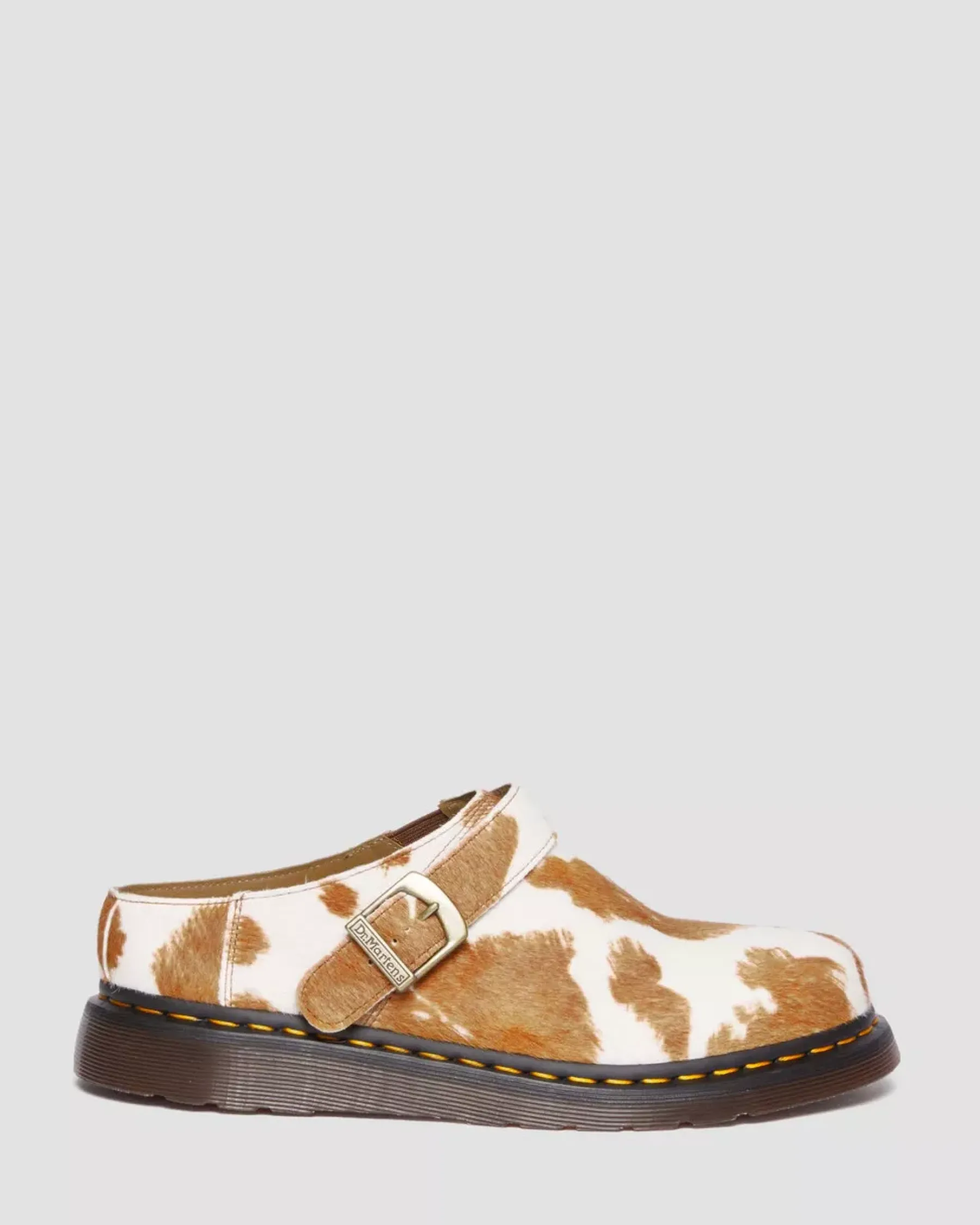 Originals|Mules & Slides>Dr. Martens Isham Hair-On Cow Print Slingback Mules JERSEY COW PRINT — Hair On