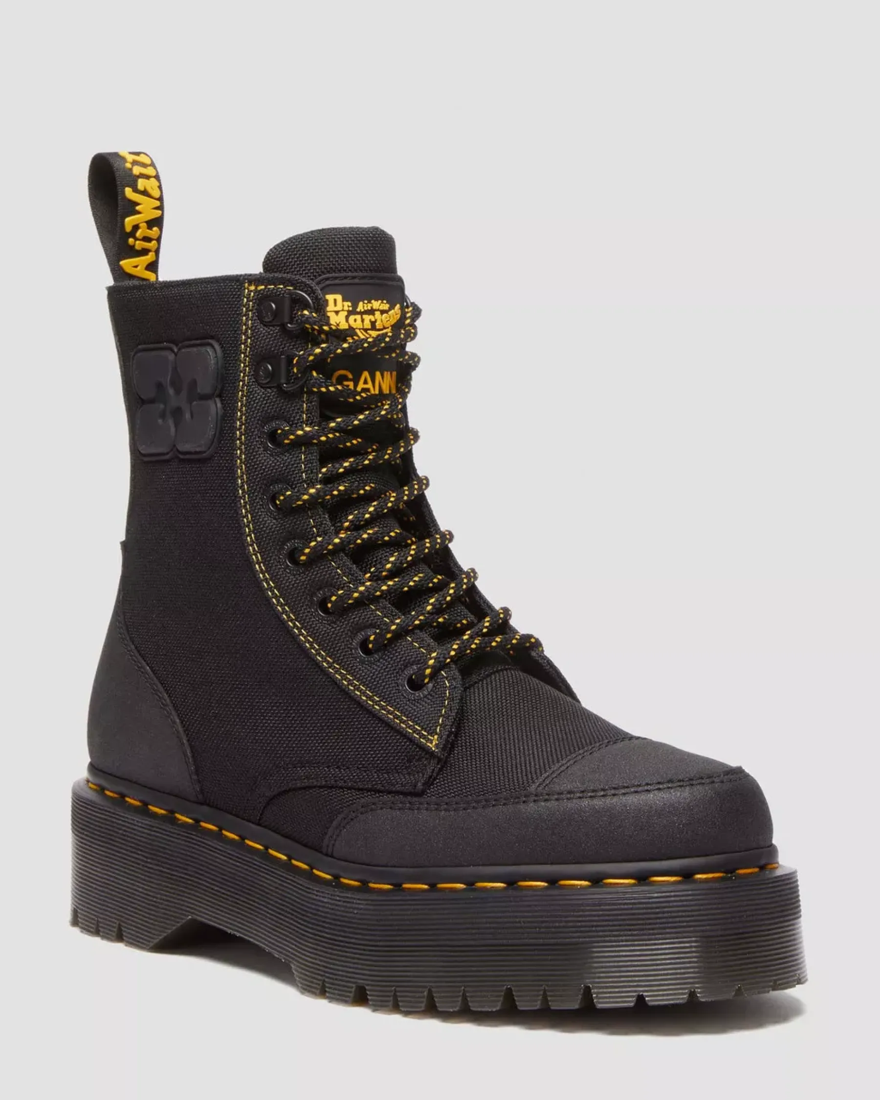 Boots|Collaborations>Dr. Martens Jadon Boot Ganni Extra Tough Platforms Black