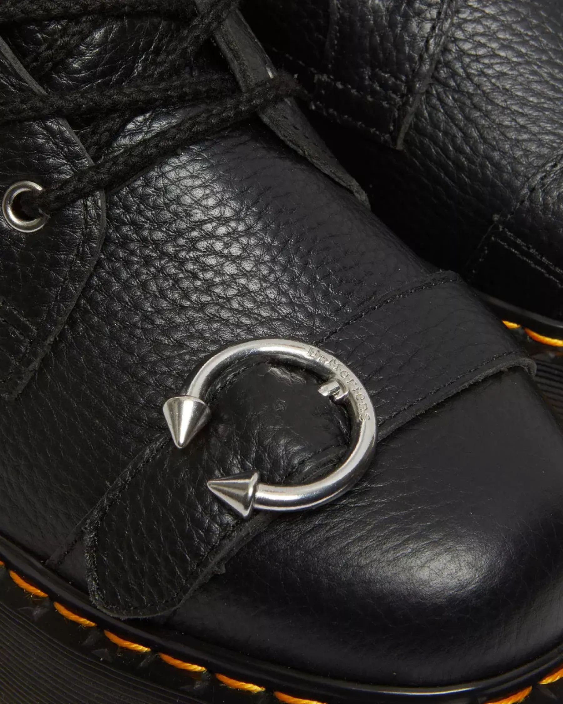 Ankle Boots|Platforms>Dr. Martens Jadon Boot Piercing Milled Nappa Leather Platforms Black — Milled Nappa
