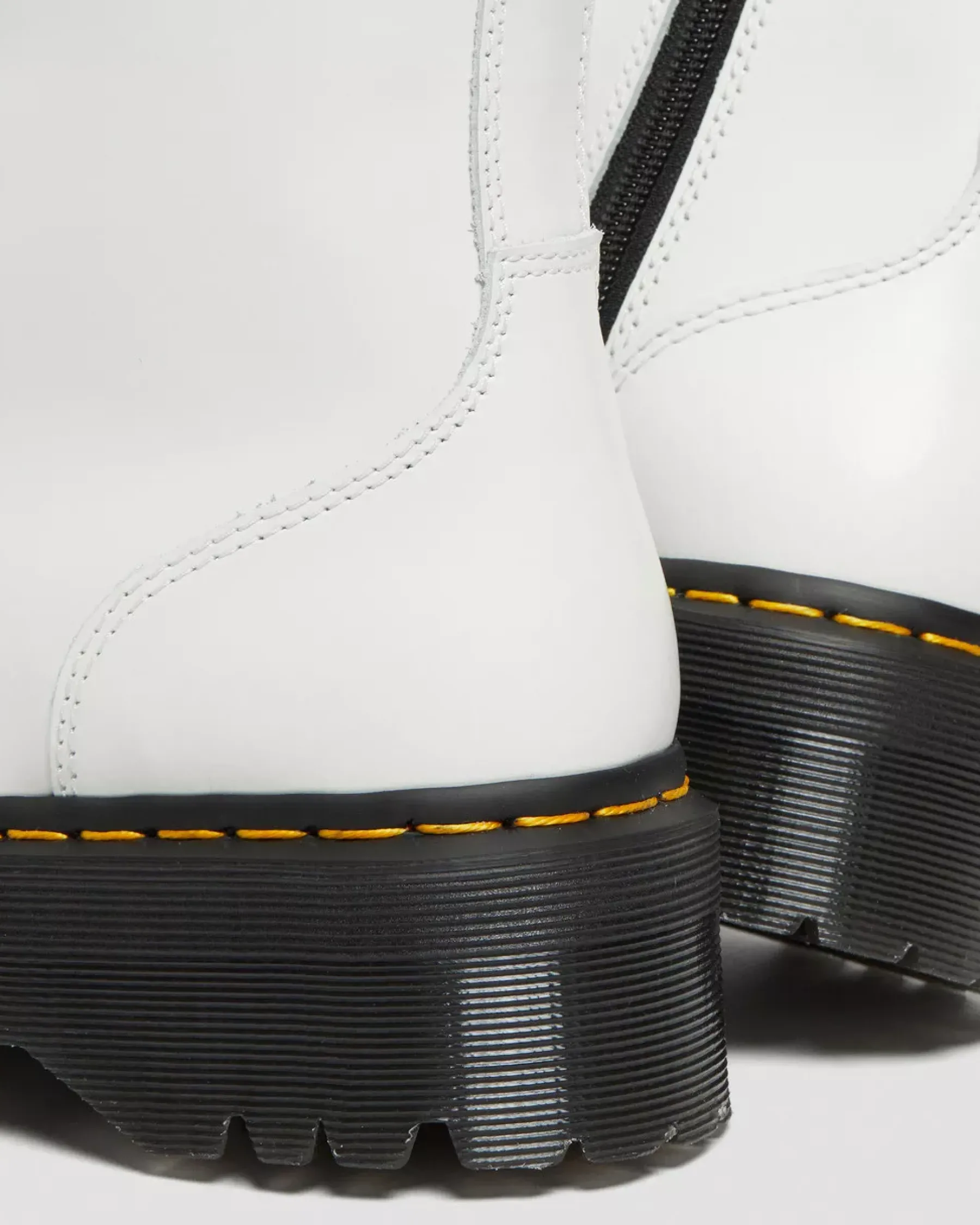 Bestsellers|Platform Boots>Dr. Martens Jadon Boot Smooth Leather Platforms White — Polished Smooth