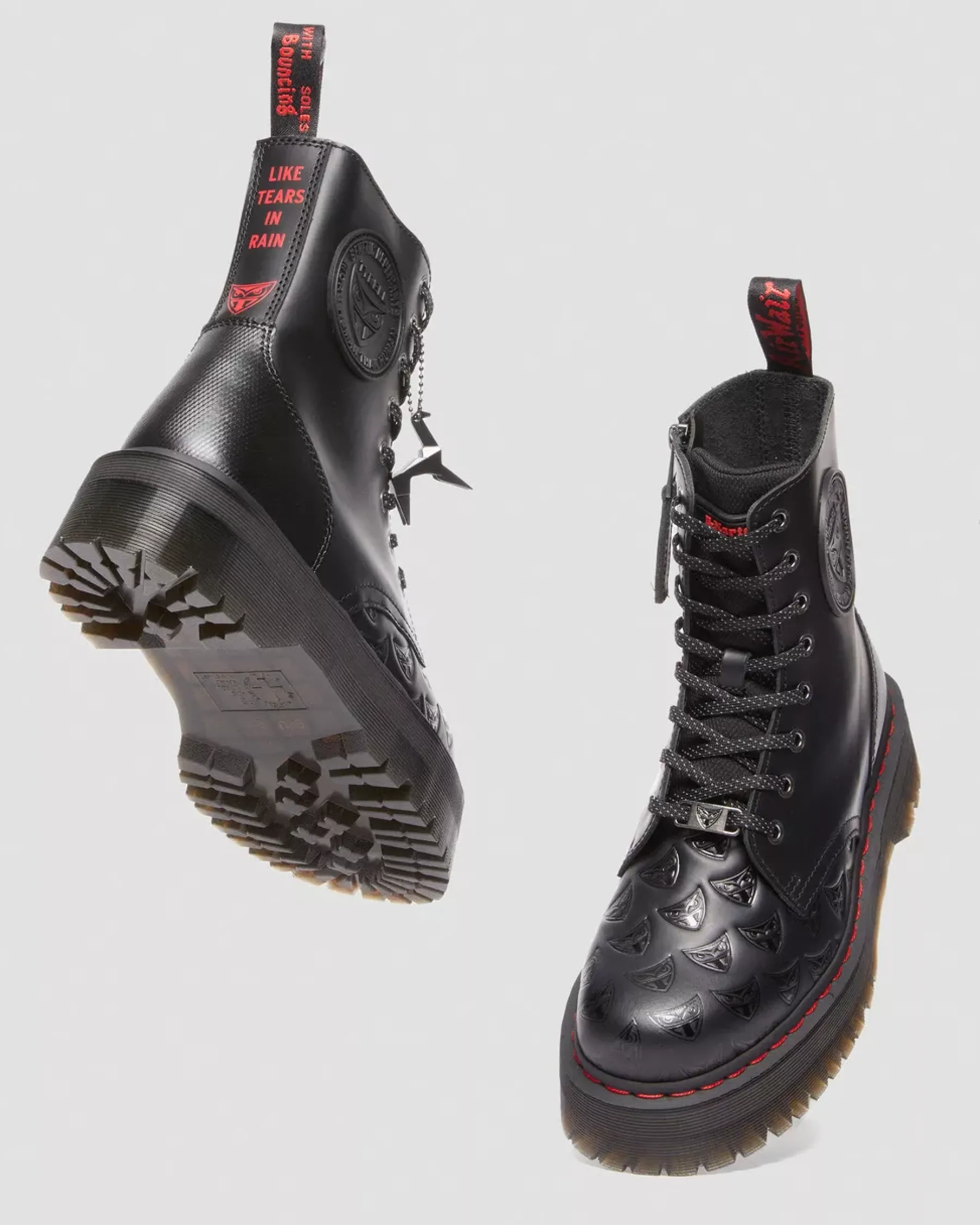 Platform Boots|Ankle Boots>Dr. Martens Jadon Boot WB Blade Runner Leather Platforms Black