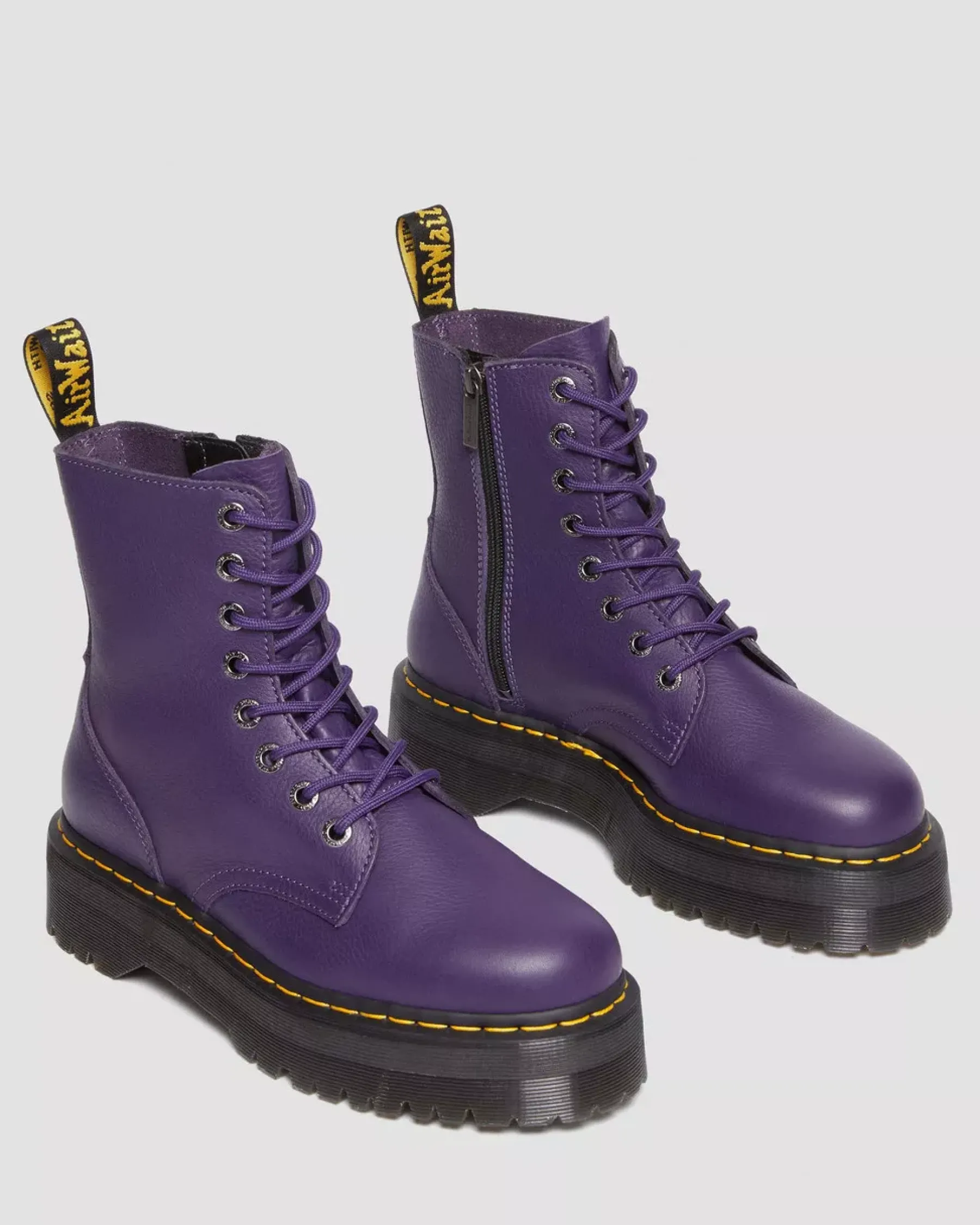 Sale|Platform Boots>Dr. Martens Jadon III Boot Pisa Leather Platforms RICH PURPLE — Pisa