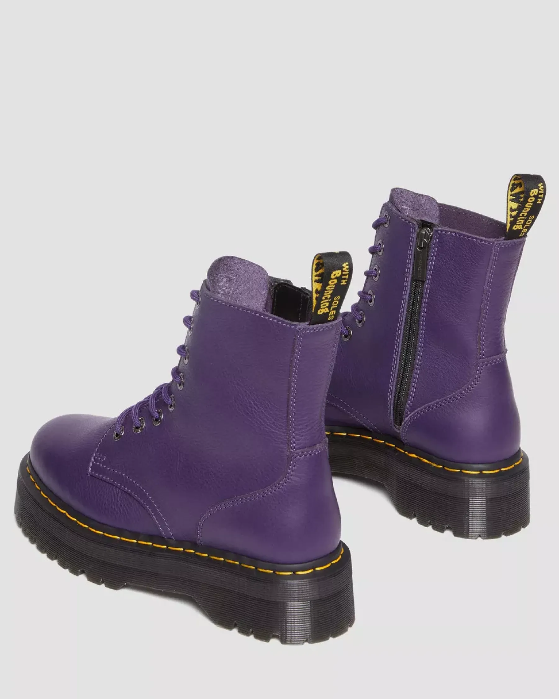Sale|Platform Boots>Dr. Martens Jadon III Boot Pisa Leather Platforms RICH PURPLE — Pisa