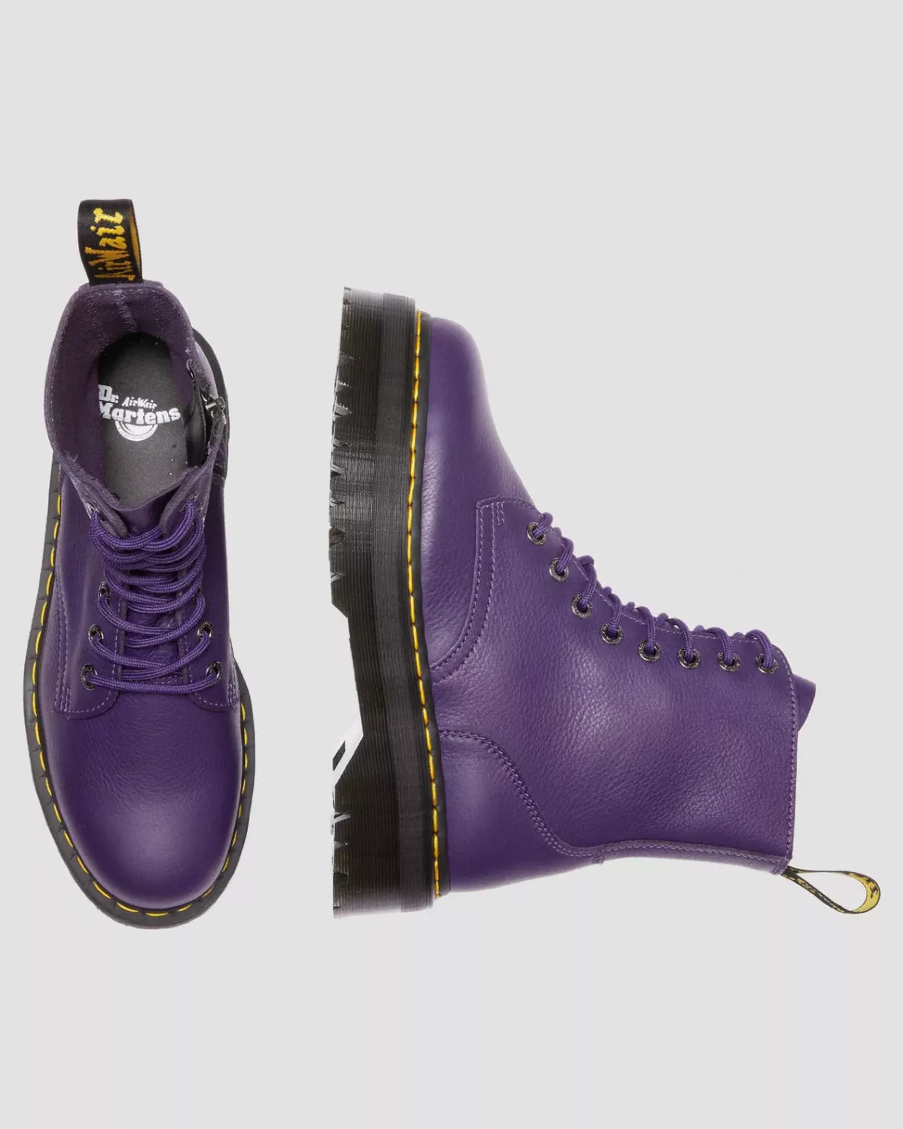 Sale|Platform Boots>Dr. Martens Jadon III Boot Pisa Leather Platforms RICH PURPLE — Pisa
