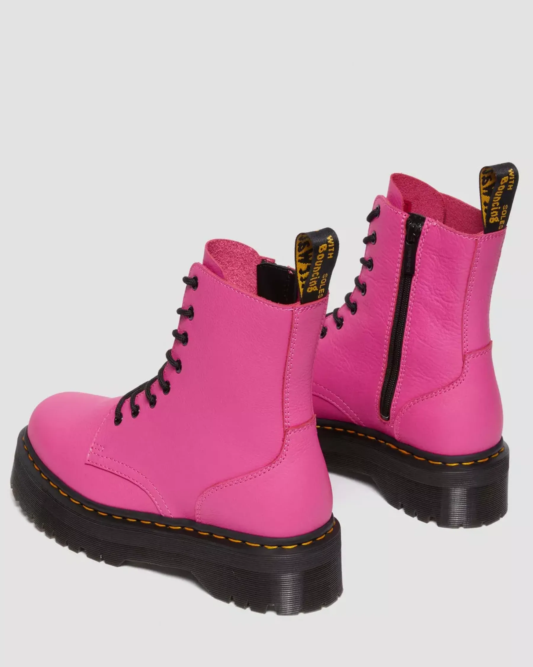 Platform Boots|Ankle Boots>Dr. Martens Jadon III Boot Pisa Leather Platforms THRIFT PINK — Pisa
