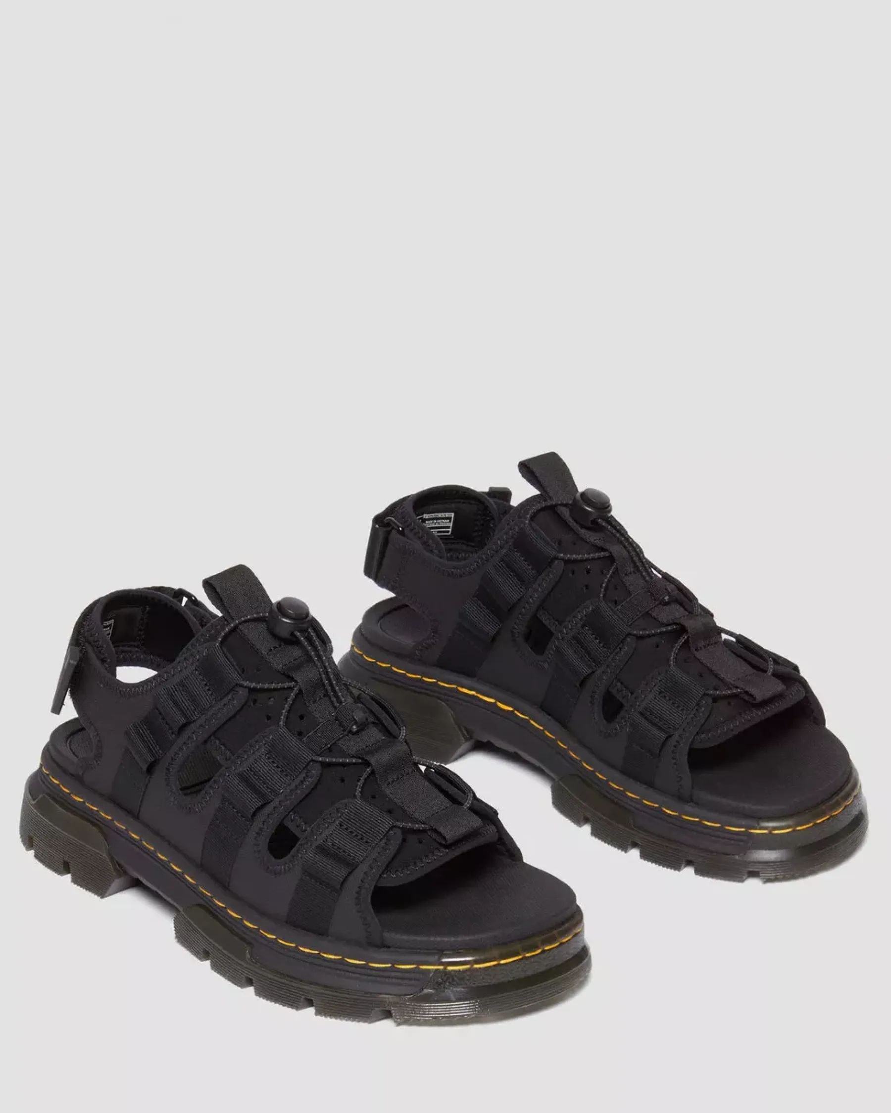 Sandals|Sandals>Dr. Martens Jericho Leather & Neoprene Hybrid Sandals Black