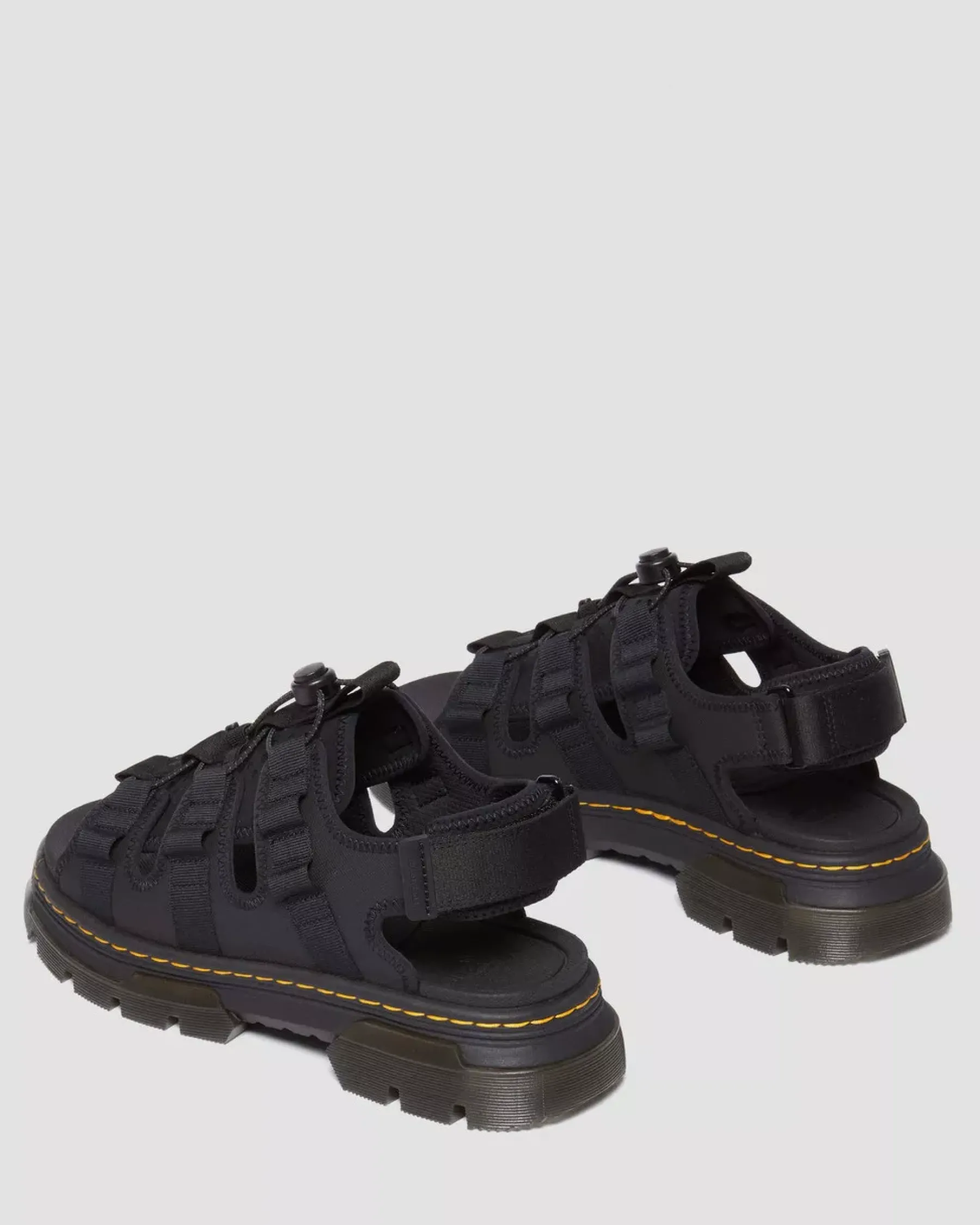 Sandals|Sandals>Dr. Martens Jericho Leather & Neoprene Hybrid Sandals Black