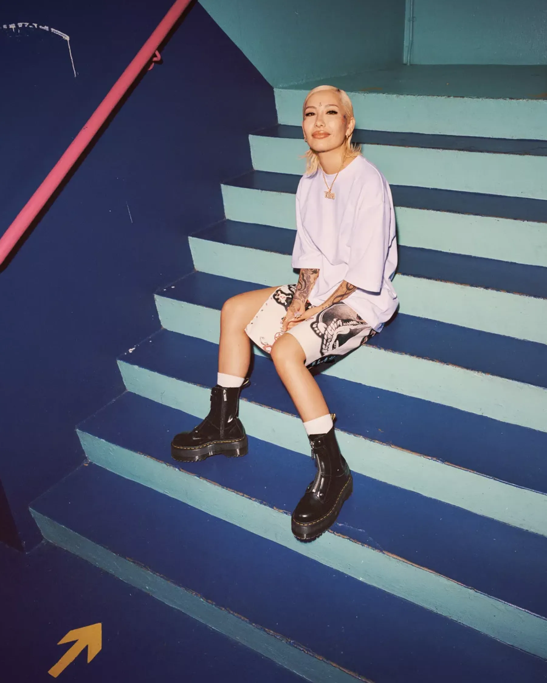 Platform Boots|Ankle Boots>Dr. Martens Jetta Hi Max Leather Platform Boots Black — Buttero