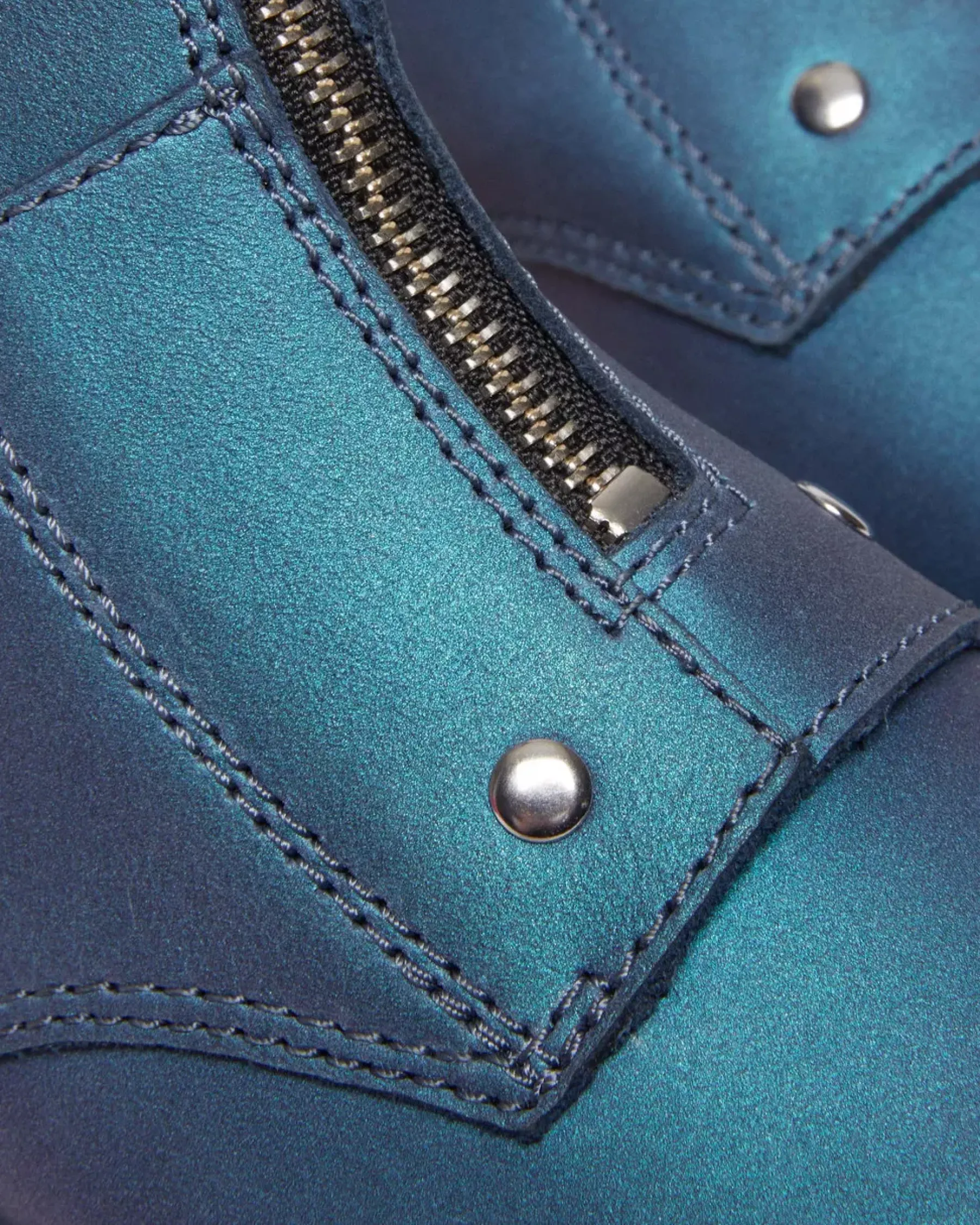 Sale|Platform Boots>Dr. Martens Jetta Hi Max Metallic Leather Platform Boots DEEP BLUE — Pull Up Shift