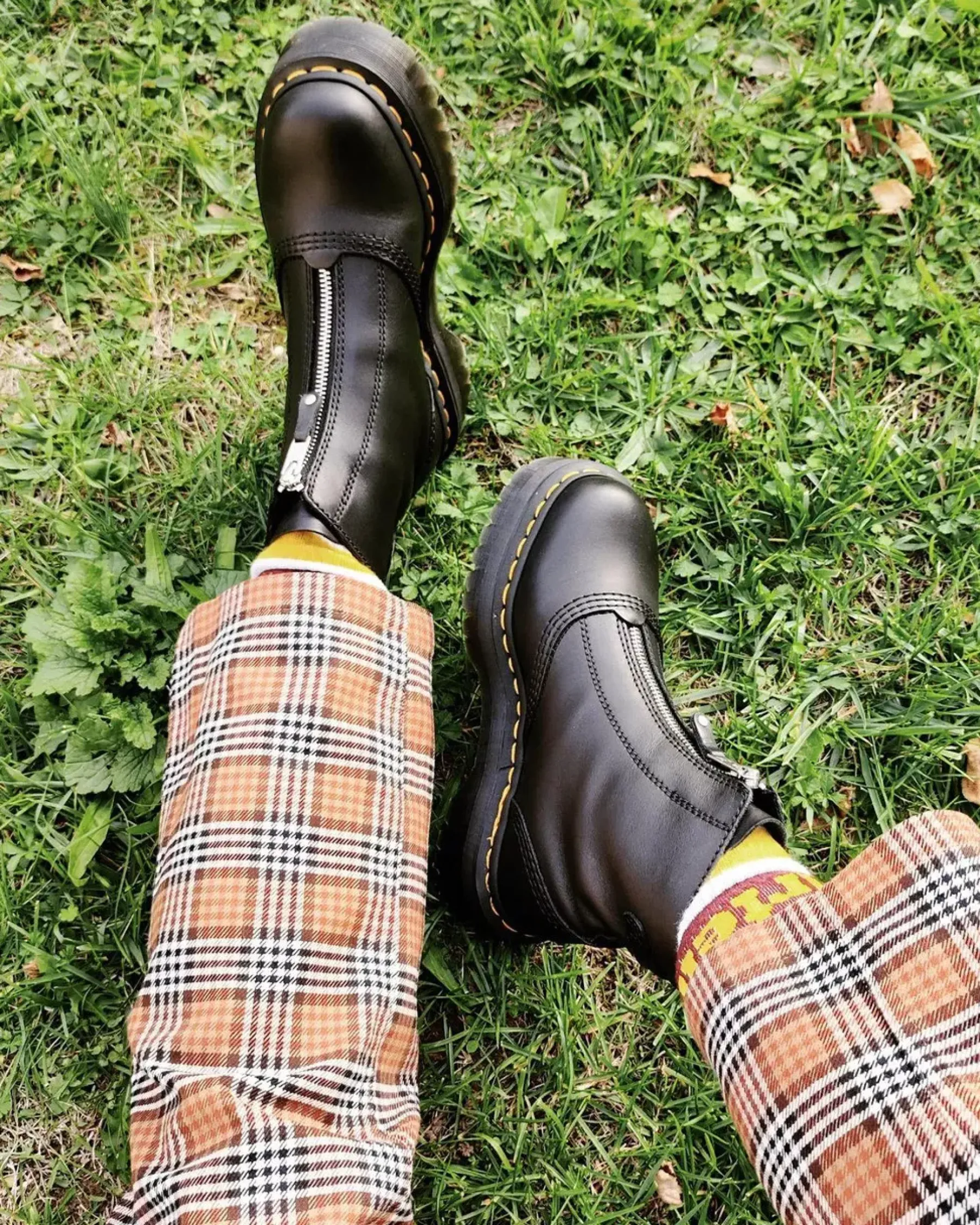 Platform Boots|Ankle Boots>Dr. Martens Jetta Zipped Sendal Leather Platform Boots Black — Sendal