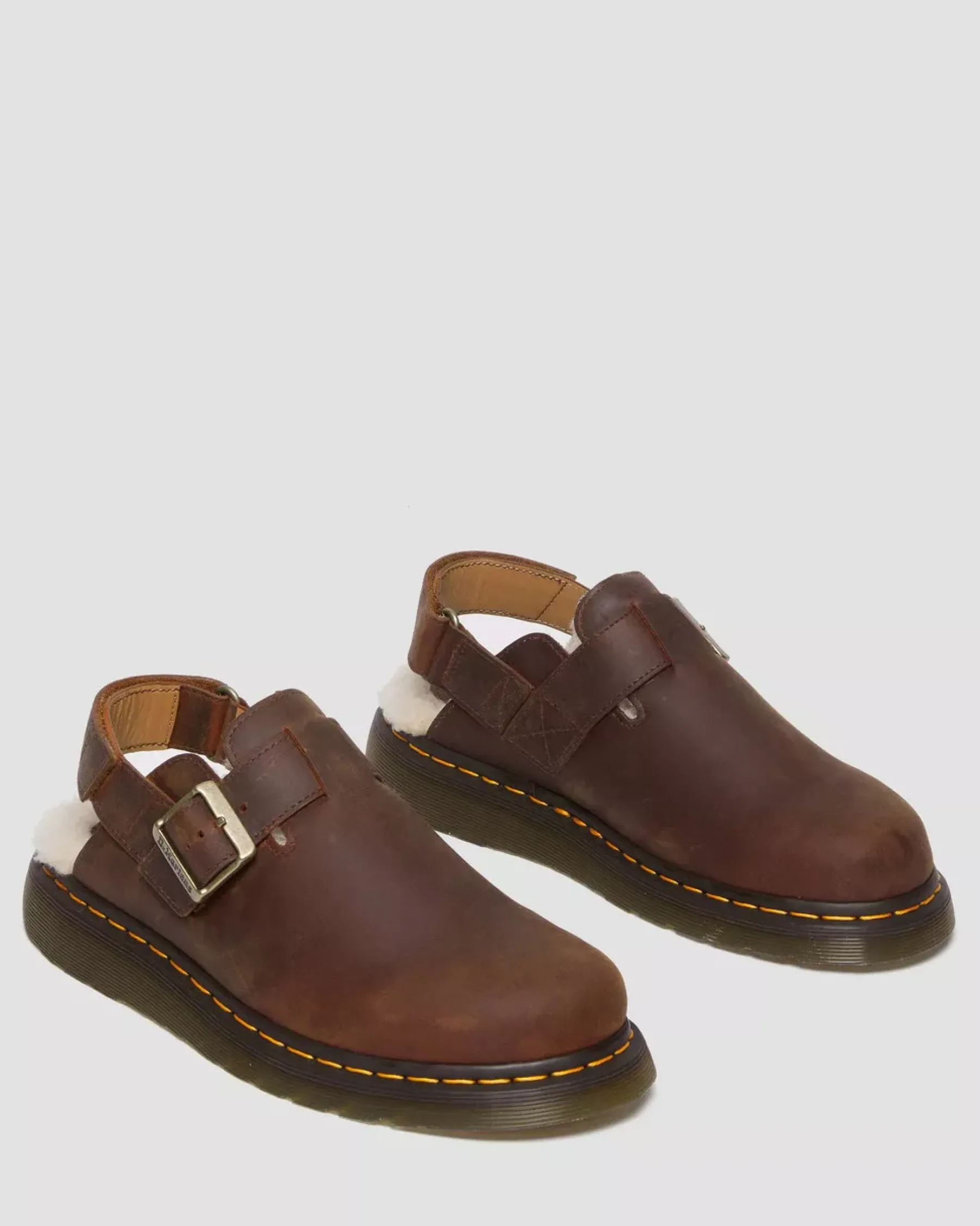 Sale|Originals>Dr. Martens Jorge II Faux Fur Lined Slingback Mules WARM TAN — Archive Pull Up