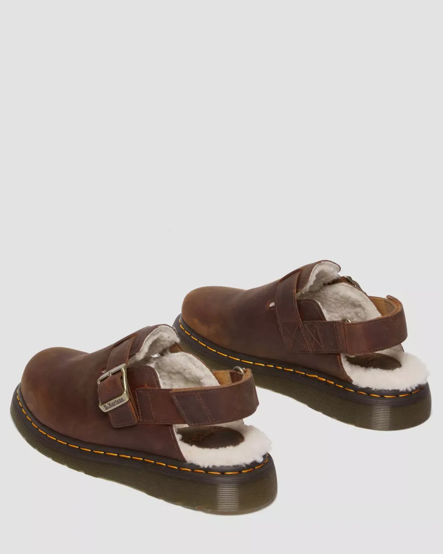 Sale|Originals>Dr. Martens Jorge II Faux Fur Lined Slingback Mules WARM TAN — Archive Pull Up