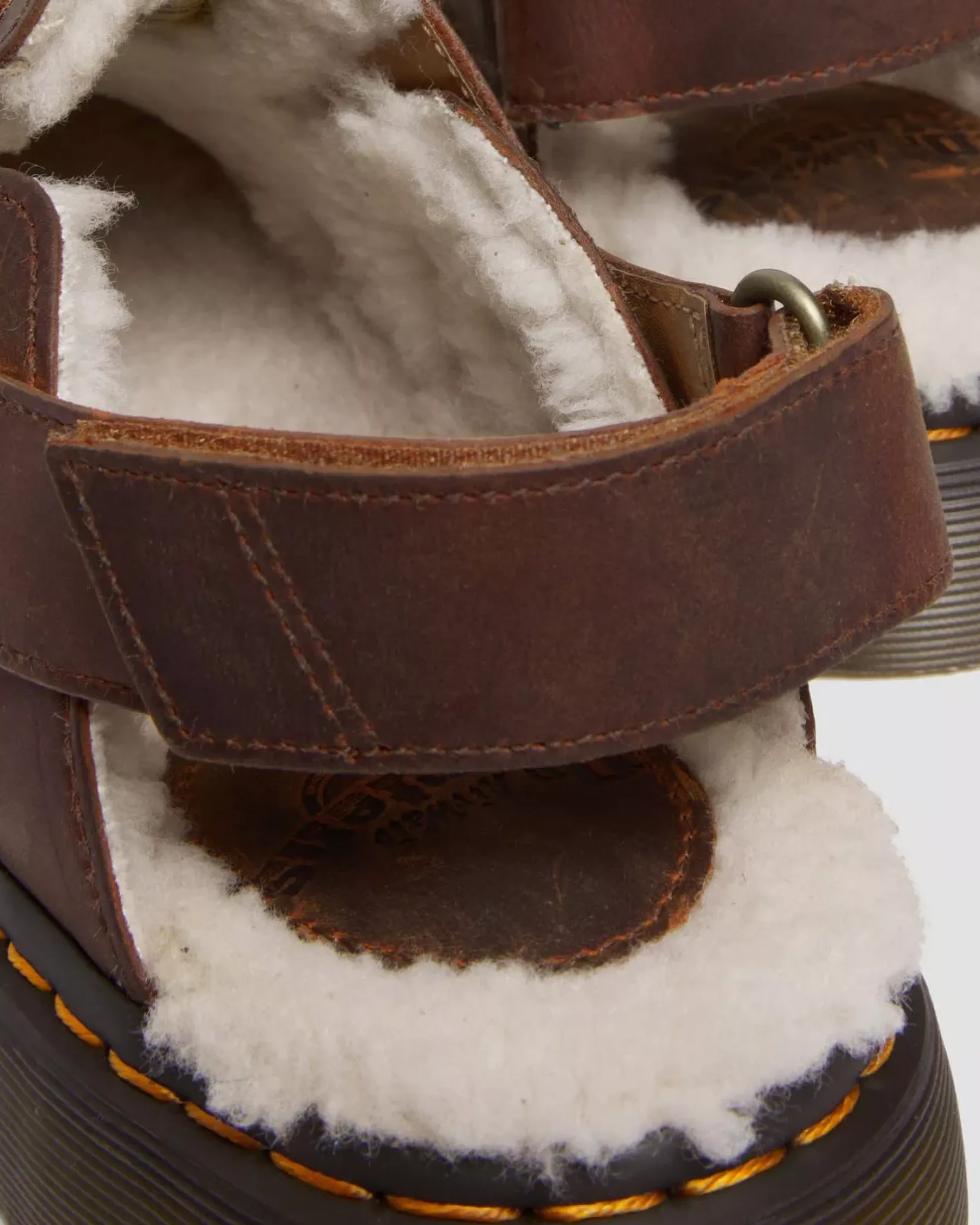 Sale|Originals>Dr. Martens Jorge II Faux Fur Lined Slingback Mules WARM TAN — Archive Pull Up