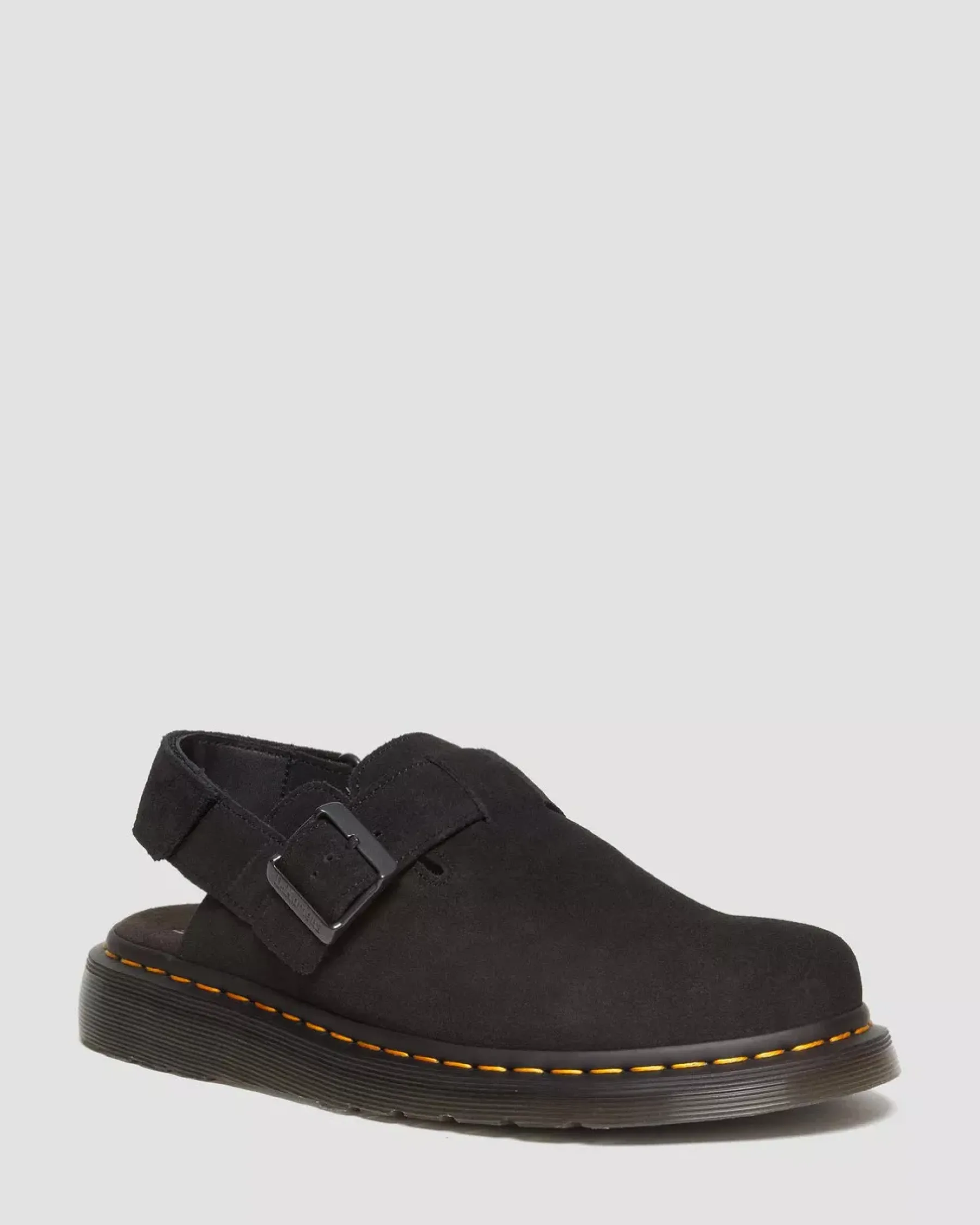 Mules & Slides|Sandals>Dr. Martens Jorge II Suede Slingback Mules Black — E.H.Suede