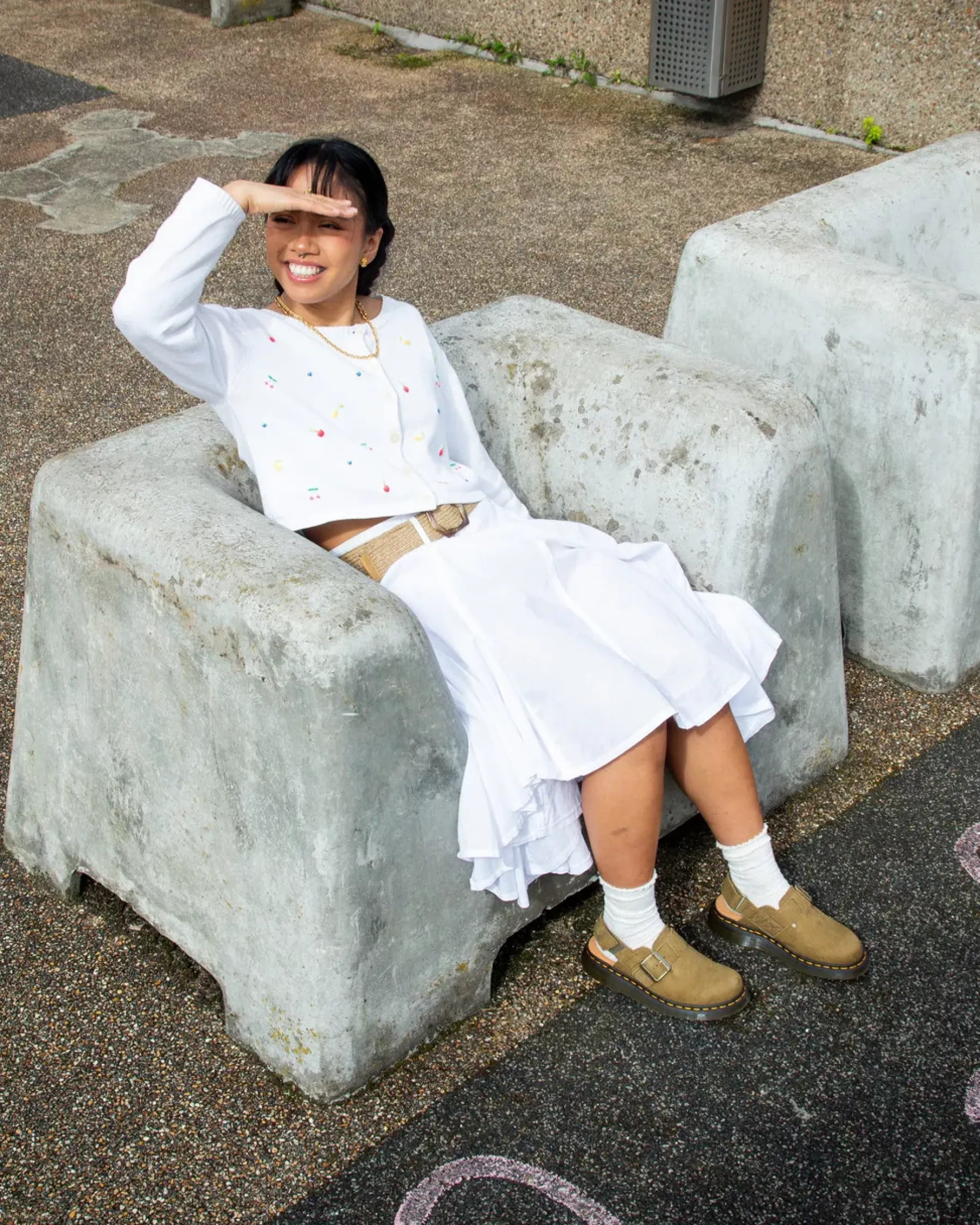 Mules & Slides|Sandals>Dr. Martens Jorge II Tumbled Nubuck Leather Slingback Mules Muted Olive — Tumbled Nubuck