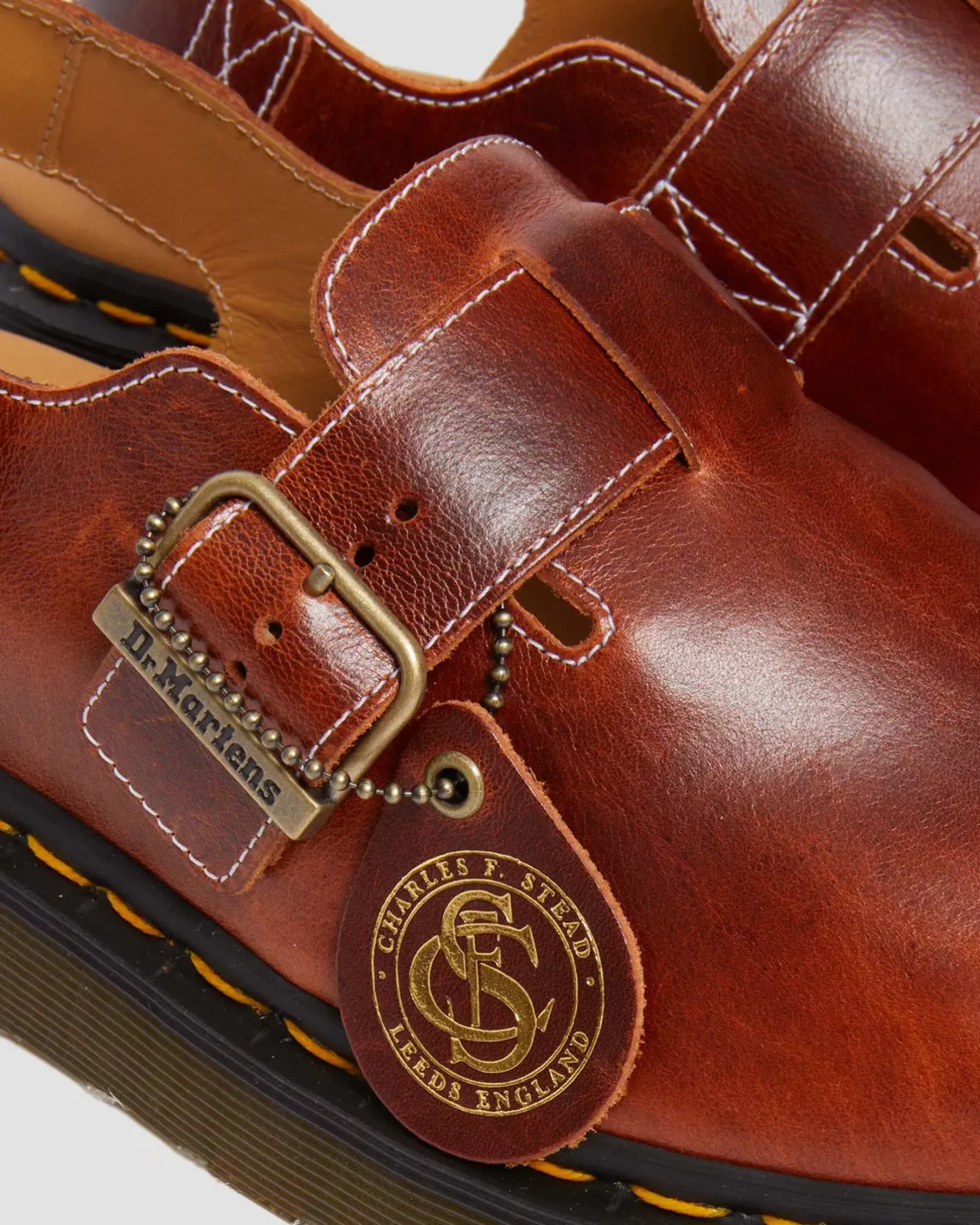 Originals|Mules & Slides>Dr. Martens Jorge Made in England Classic Leather Slingback Mules HERITAGE TAN