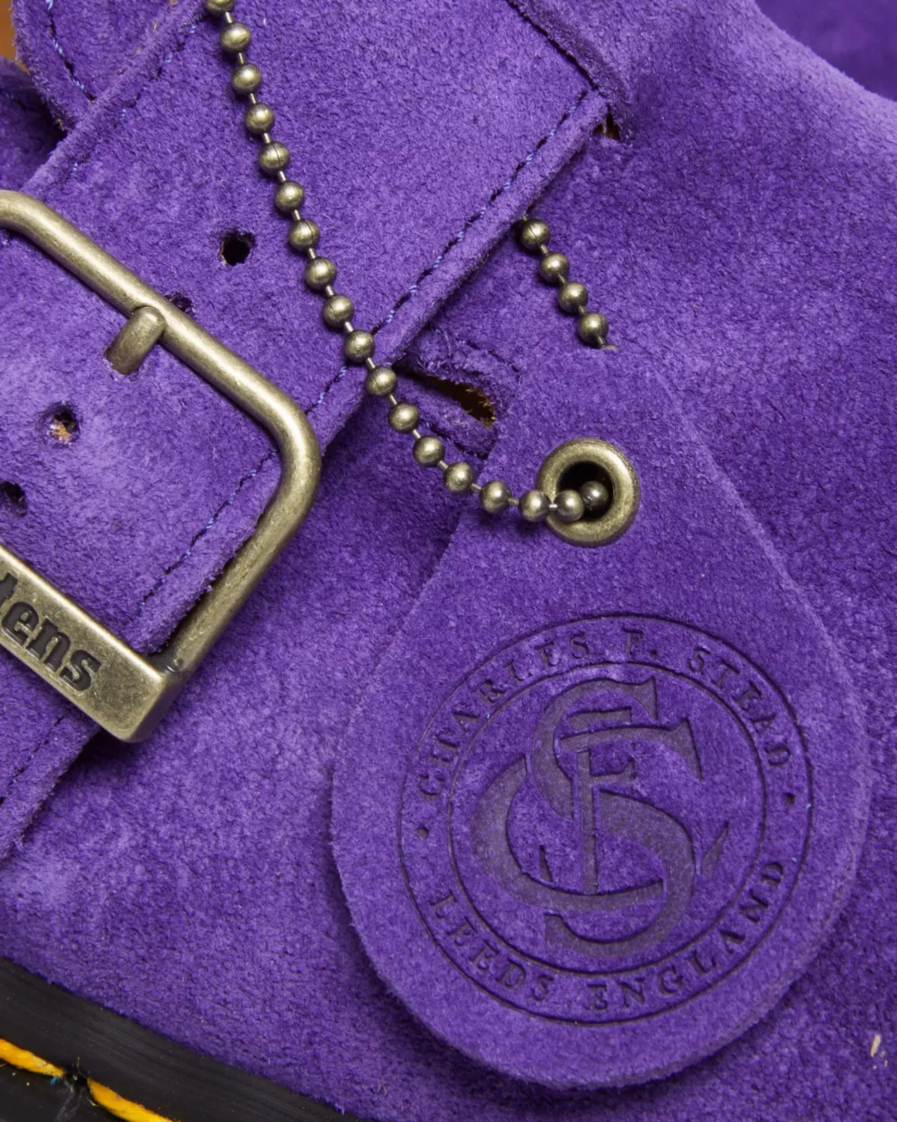 Sale|Originals>Dr. Martens Jorge Made in England Suede Slingback Mules Purple — Repello Calf Suede (Gum Oil)