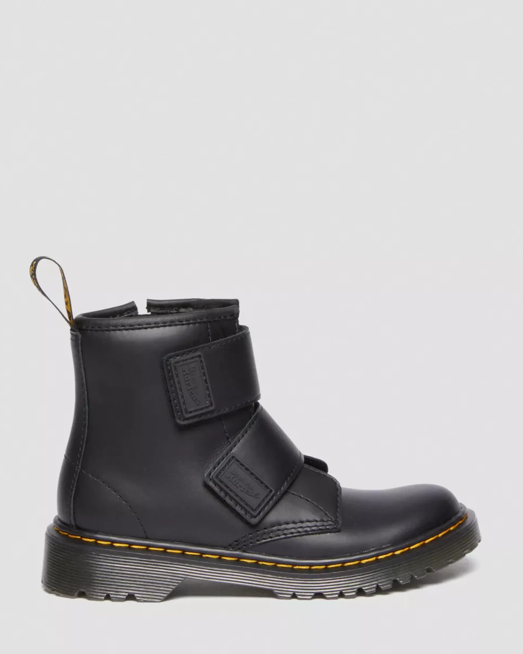Junior / 5-7 Years>Dr. Martens Junior 1460 Double Strap Leather Boots Black — Romario