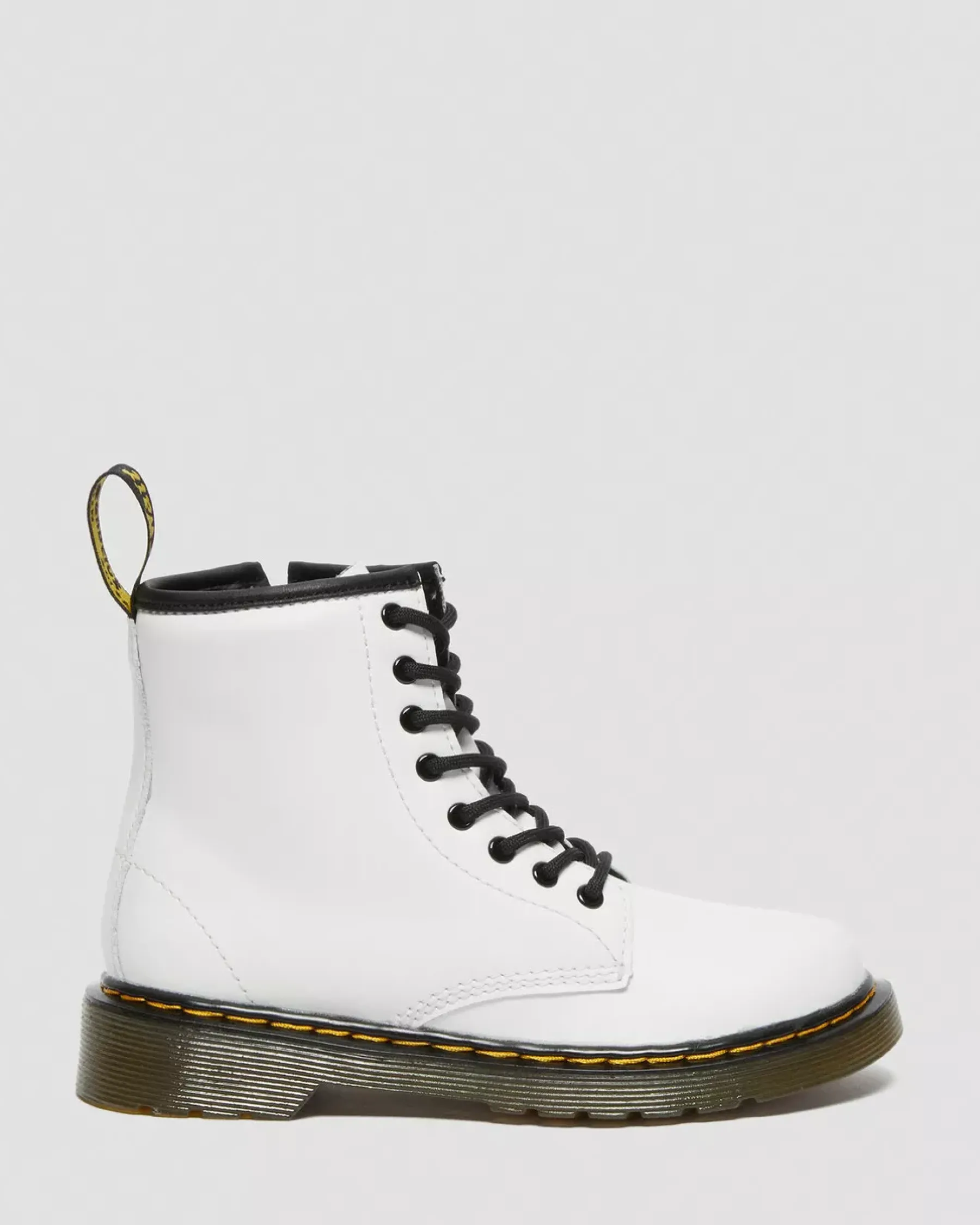 School Styles|Junior / 5-7 Years>Dr. Martens Junior 1460 Leather Lace Up Boots White — Romario