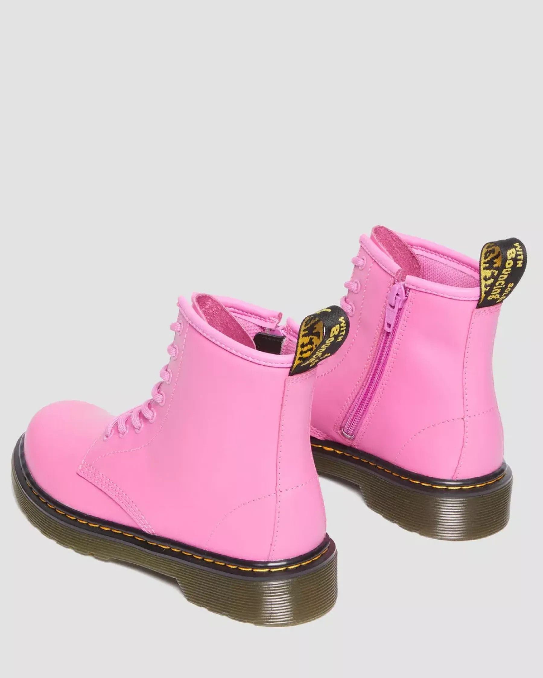 Sale|School Styles>Dr. Martens Junior 1460 Leather Lace Up Boots THRIFT PINK — Romario