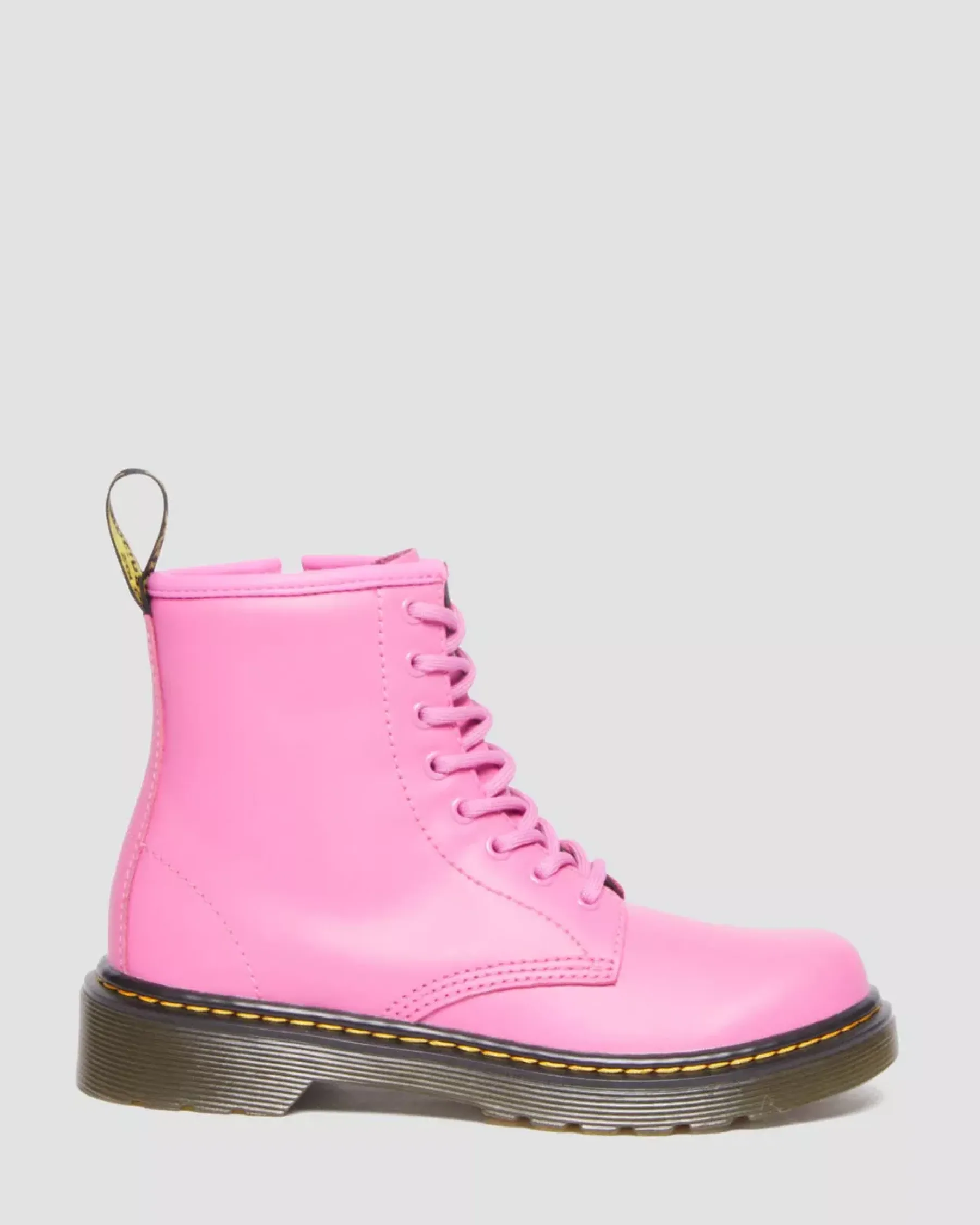 Sale|School Styles>Dr. Martens Junior 1460 Leather Lace Up Boots THRIFT PINK — Romario