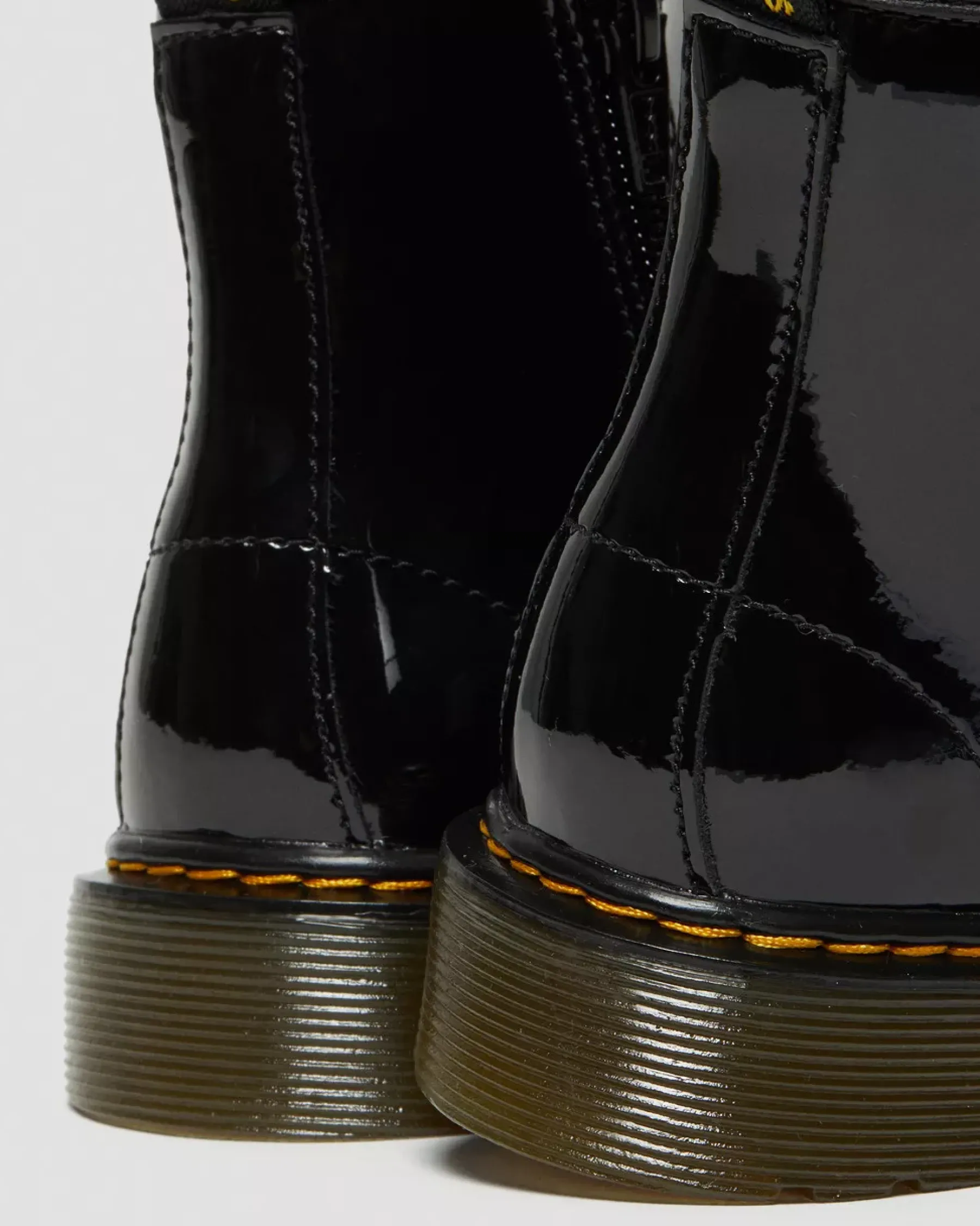 Glitter & Patent Boots|School Styles>Dr. Martens Junior 1460 Patent Leather Lace Up Boots Black — Patent Leather