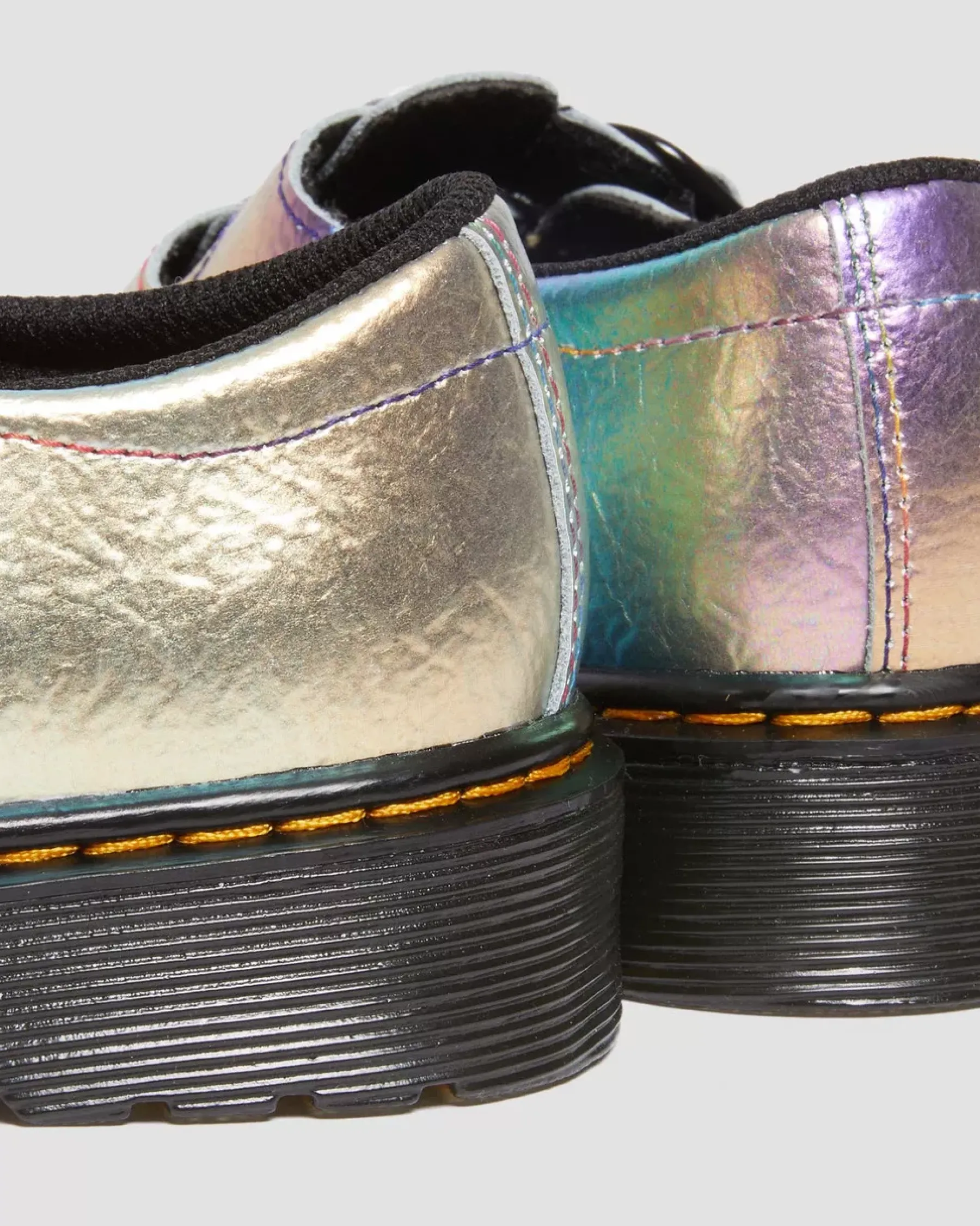 Sale|School Styles>Dr. Martens Junior 8065 Rainbow Crinkle Leather Mary Jane Shoes MULTI — Rainbow Crinkle