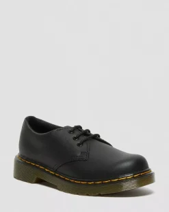 School Styles|Junior / 5-7 Years>Dr. Martens Junior 1461 Softy T Leather Shoes Black — Softy T