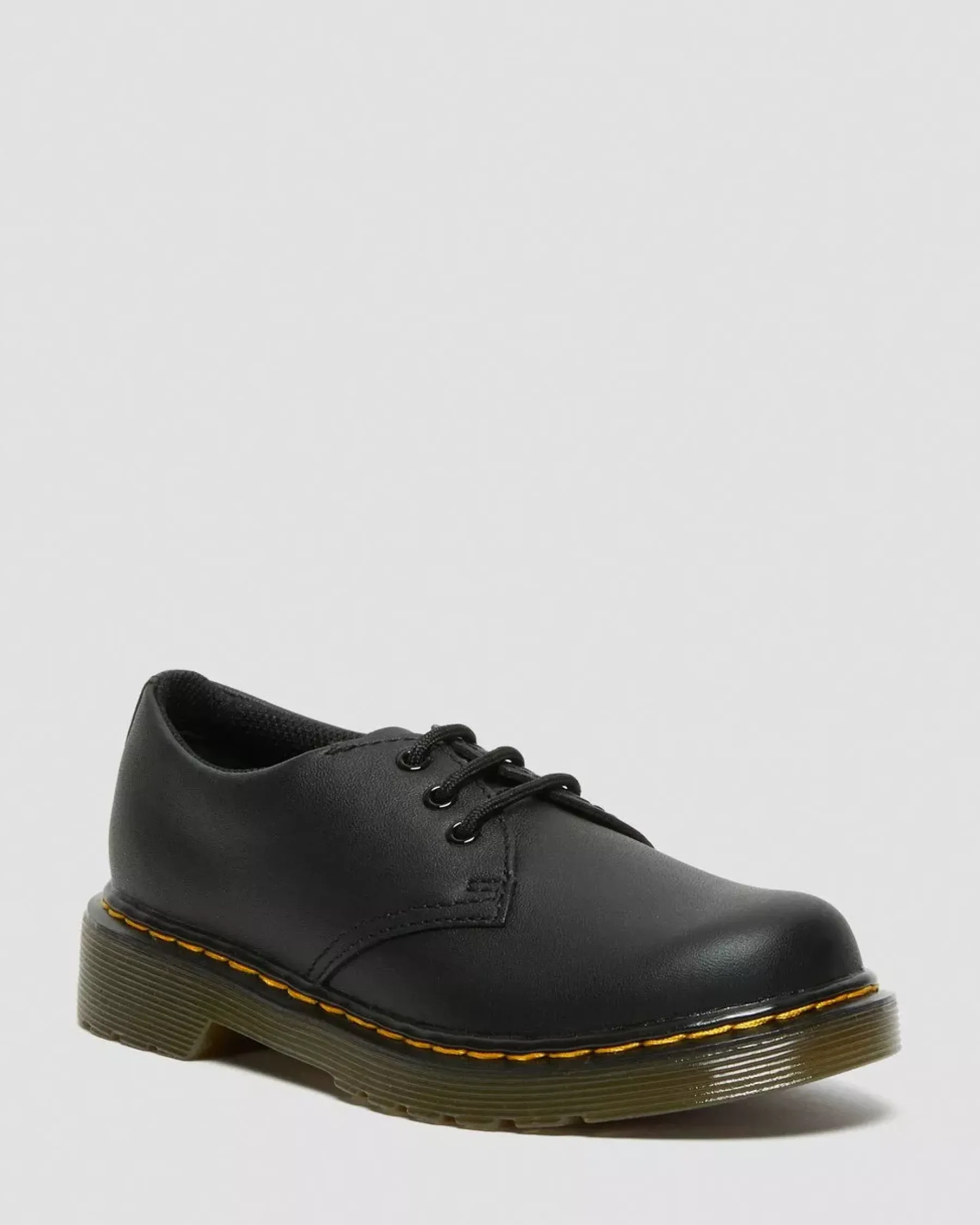 School Styles|Junior / 5-7 Years>Dr. Martens Junior 1461 Softy T Leather Shoes Black — Softy T